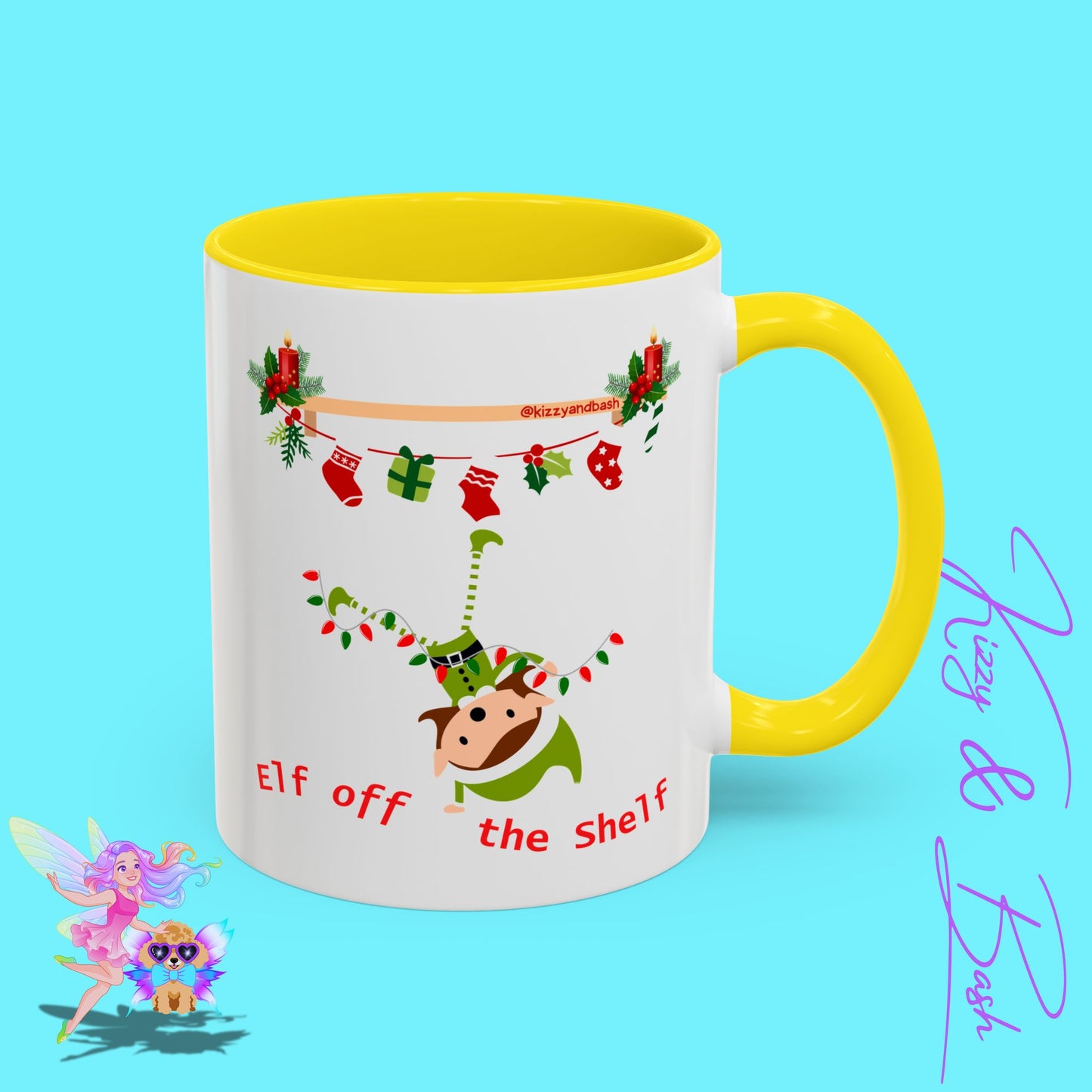 Unique Christmas Mug for Elf Lovers One of a Kind Christmas Coffee Mug Hilarious Christmas Coffee Mug Unique Christmas Gift for Friends and Family Cute Christmas Gift for Teachers Elf off the Shelf Accent Coffee Mug - 11, 15oz