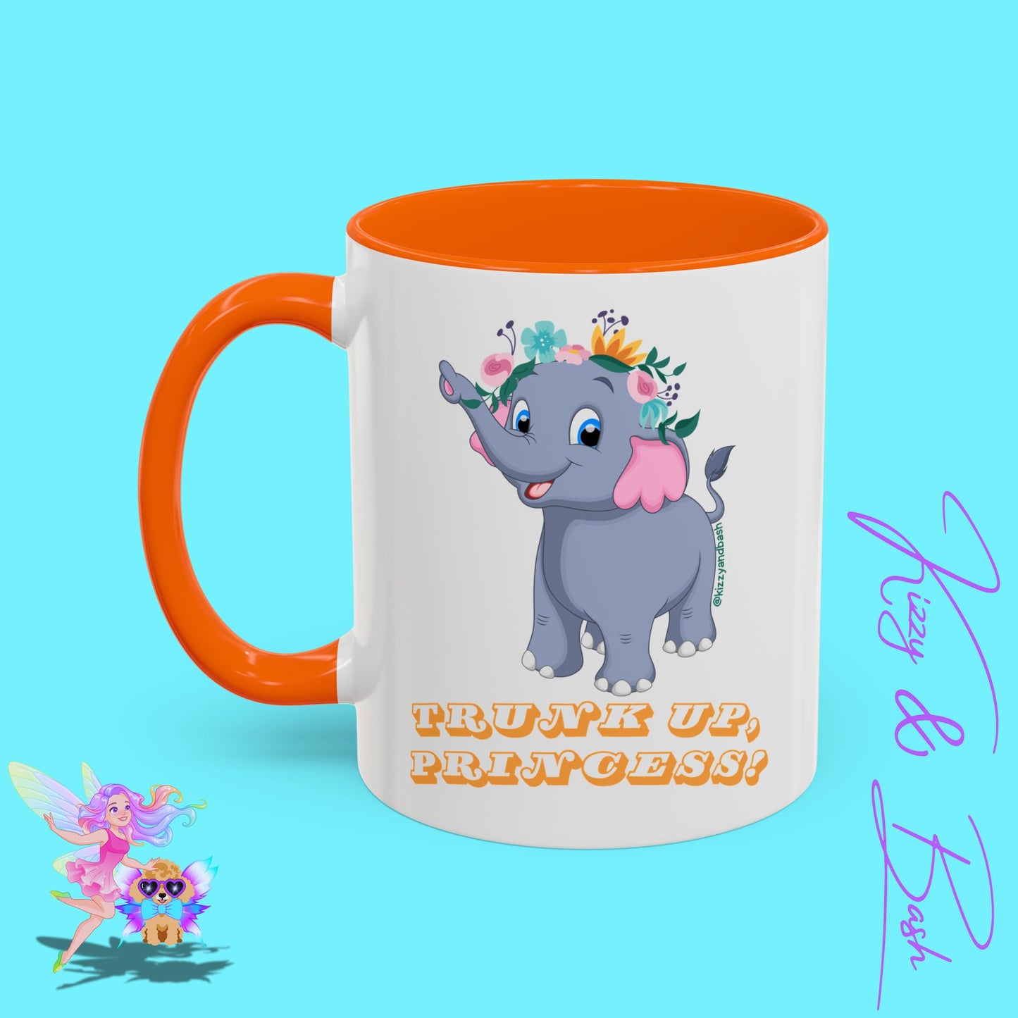 Unique Elephant Mug Pretty Elephant Coffee Mug for Princess Lovers Perfect Gift for Elephant Lovers Self-Affirming Gift Idea Girl Power Mug Royal Elephant Accent Coffee Mug - 11, 15oz