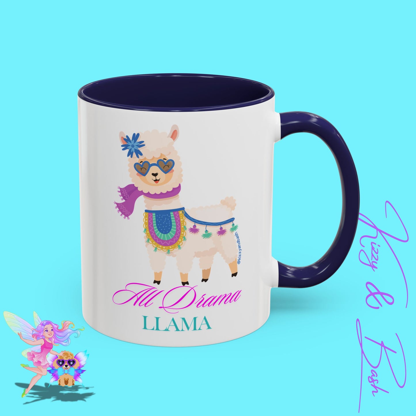All Drama Llama Mug Perfect Mug for Drama Teachers Drama Queen Gift Idea Unique Animal Mug Colorful Mug for Her - 11, 15oz