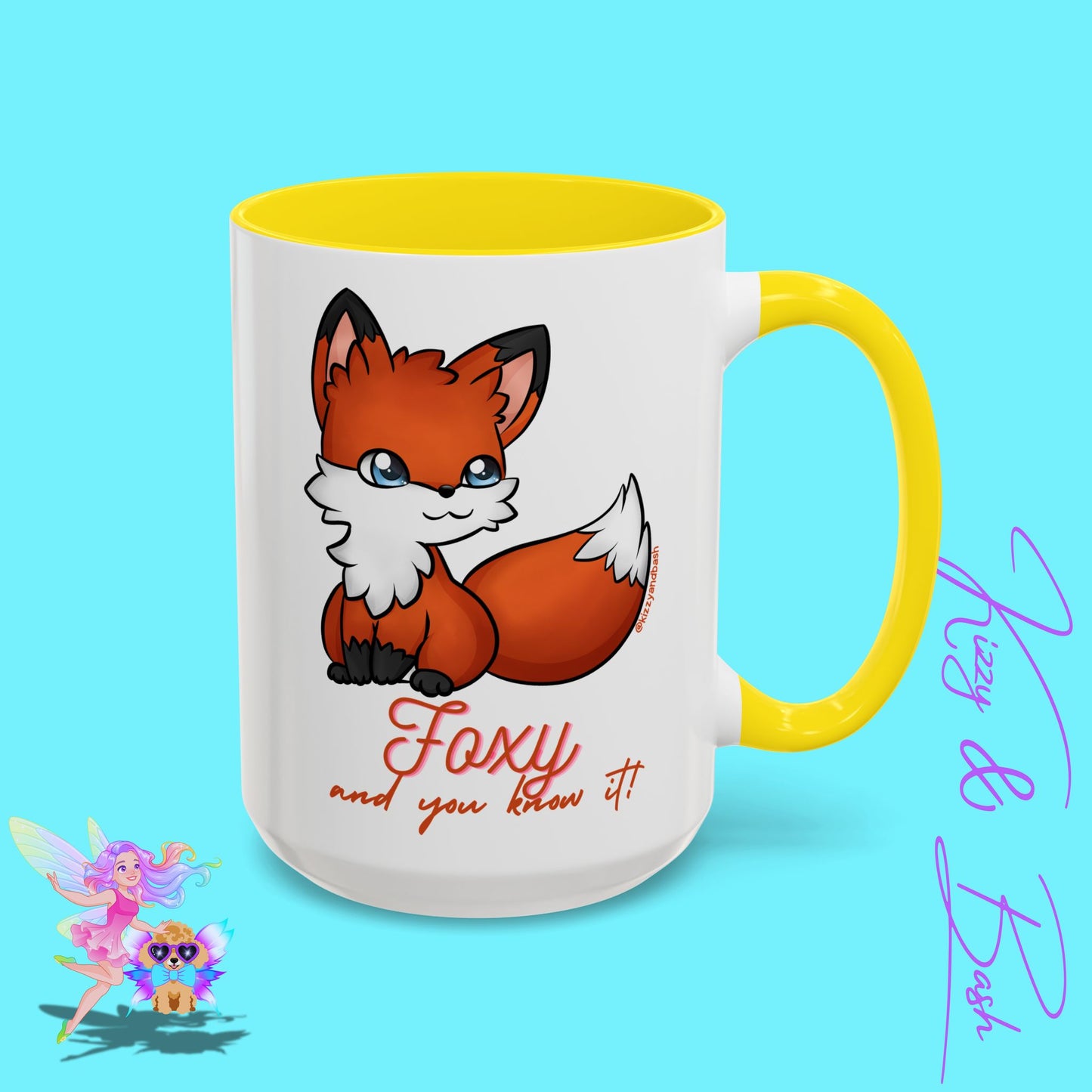 Red Fox Mug for Her Funny Woodland Animal Gift Idea Cute Fox Coffee Mug Perfect Gift for Fox Lovers Foxy and You Know It Accent Coffee Mug - 11, 15oz