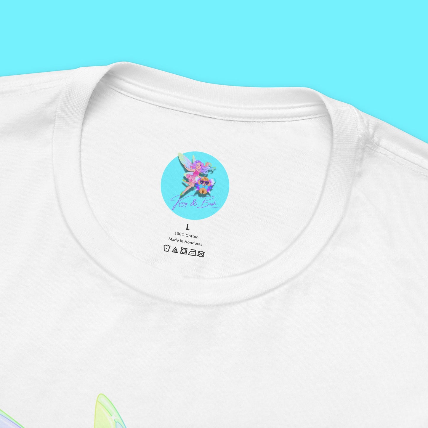 Kizzy & Bash Signature T-Shirt Whimsical Fairy Girl and Toy Poodle Tee Fairycore Aesthetic Shirt Dog Lover Gift Adult Unisex Jersey Short Sleeve Tee