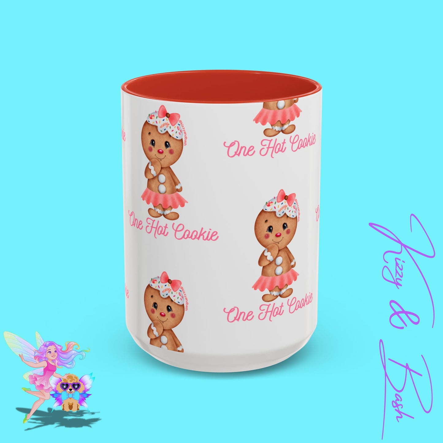 Ultimate Gingerbread Mug Cute Gingerbread Coffee Mug for Her One Hot Cookie Christmas Cookie Mug Gift for Gingerbread Lovers Unique Gift for Bakers Accent Coffee Mug - 11, 15oz