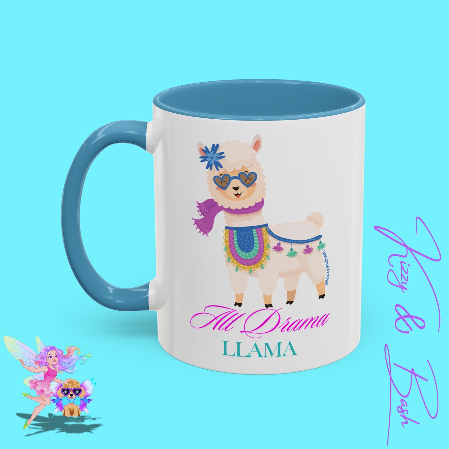 All Drama Llama Mug Perfect Mug for Drama Teachers Drama Queen Gift Idea Unique Animal Mug Colorful Mug for Her - 11, 15oz