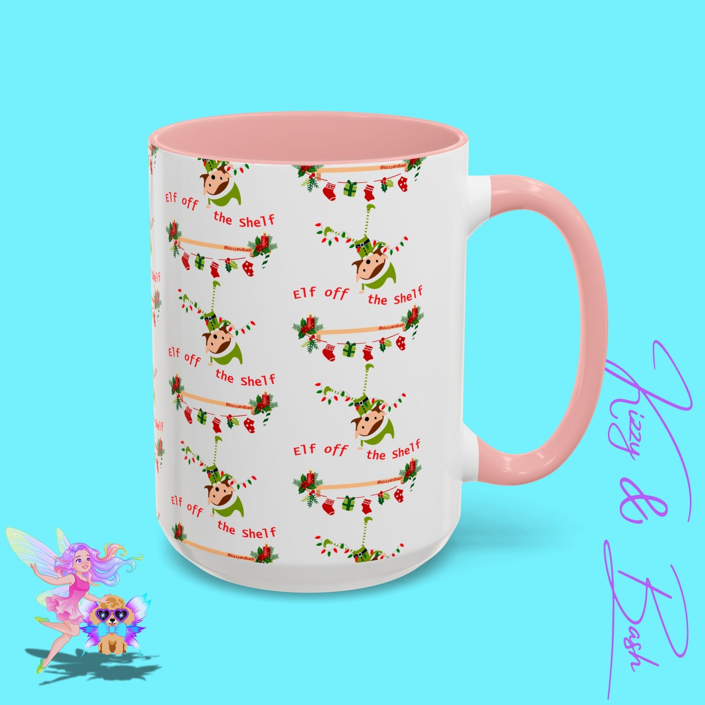 Unique Christmas Mug for Elf Lovers One of a Kind Christmas Coffee Mug Hilarious Christmas Coffee Mug Unique Christmas Gift for Friends and Family Cute Christmas Gift for Teachers Elf off the Shelf Accent Coffee Mug - 11, 15oz