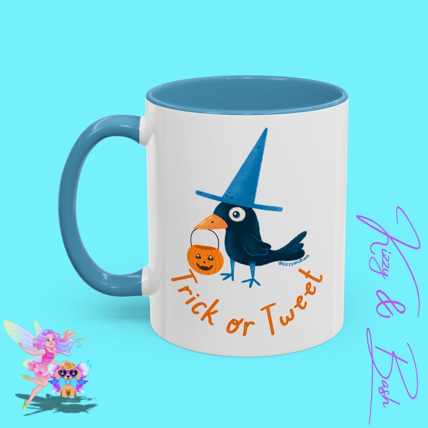 Funny Halloween Mug Punny Halloween Coffee Mug Black Bird Trick-or-Tweet Pun Perfect Gift for Bird Lovers Cute Halloween Gift for Teachers Ultimate Raven Lovers Mug Trick-or-Treat Accent Coffee Mug - 11, 15oz