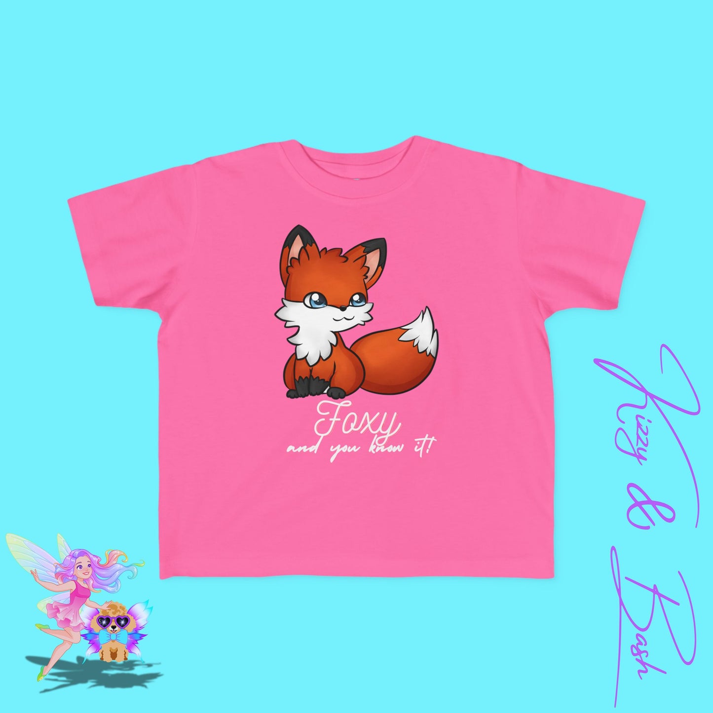 Foxy and You Know It T-Shirt for Toddlers Funny Animal Pun T-Shirt Cute and Confident Animal Shirt Empowering Forestcore Gift Idea Red Fox Woodland Shirt for Toddler's Fine Jersey Tee