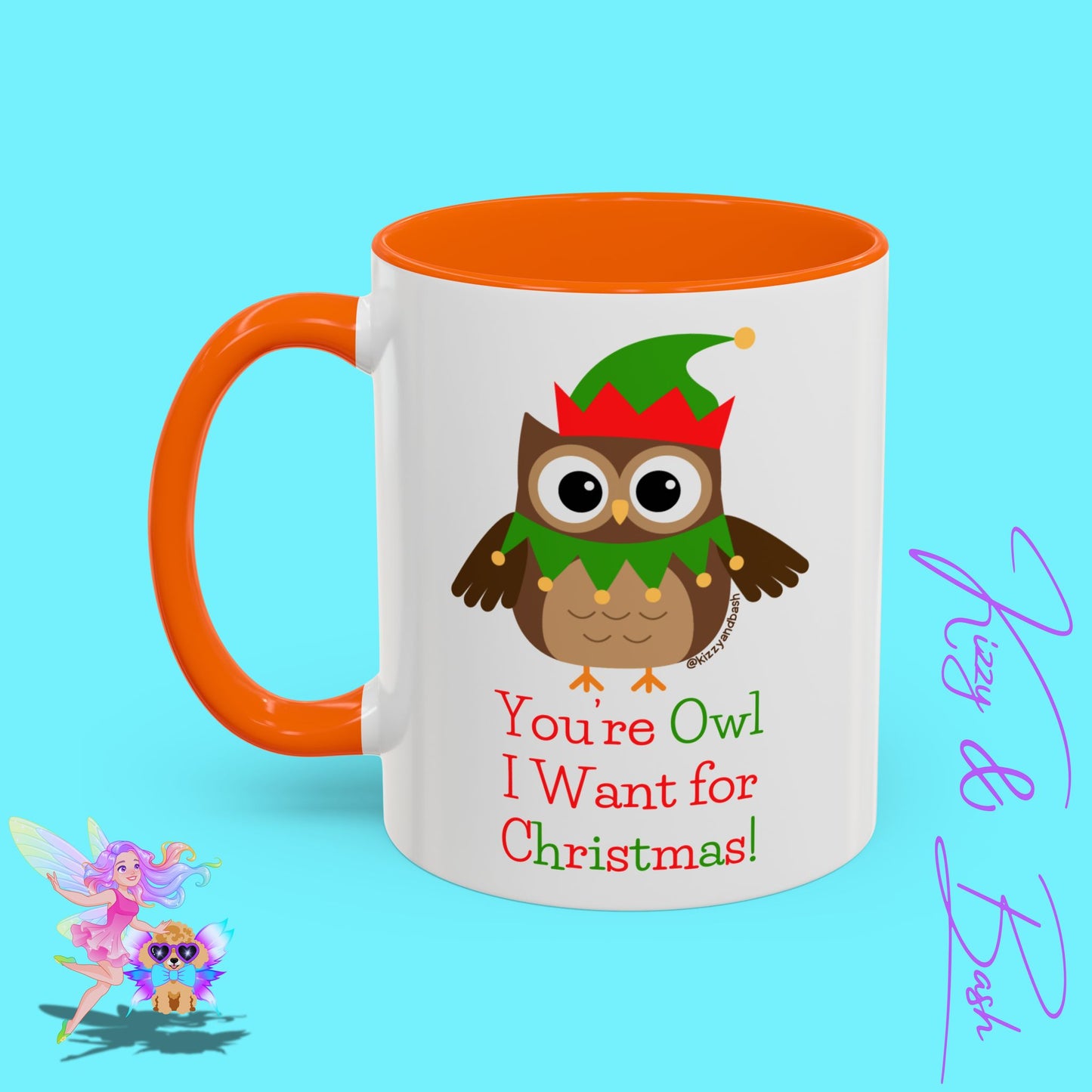 Perfect Christmas Mug for Owl Lovers Coffee Mug Unique Gift for Owl Fans Fun Christmas Mug Cute Christmas Mug for Bird Lovers You're Owl I Want for Christmas You're All I Want for Christmas Accent Coffee Mug - 11, 15oz