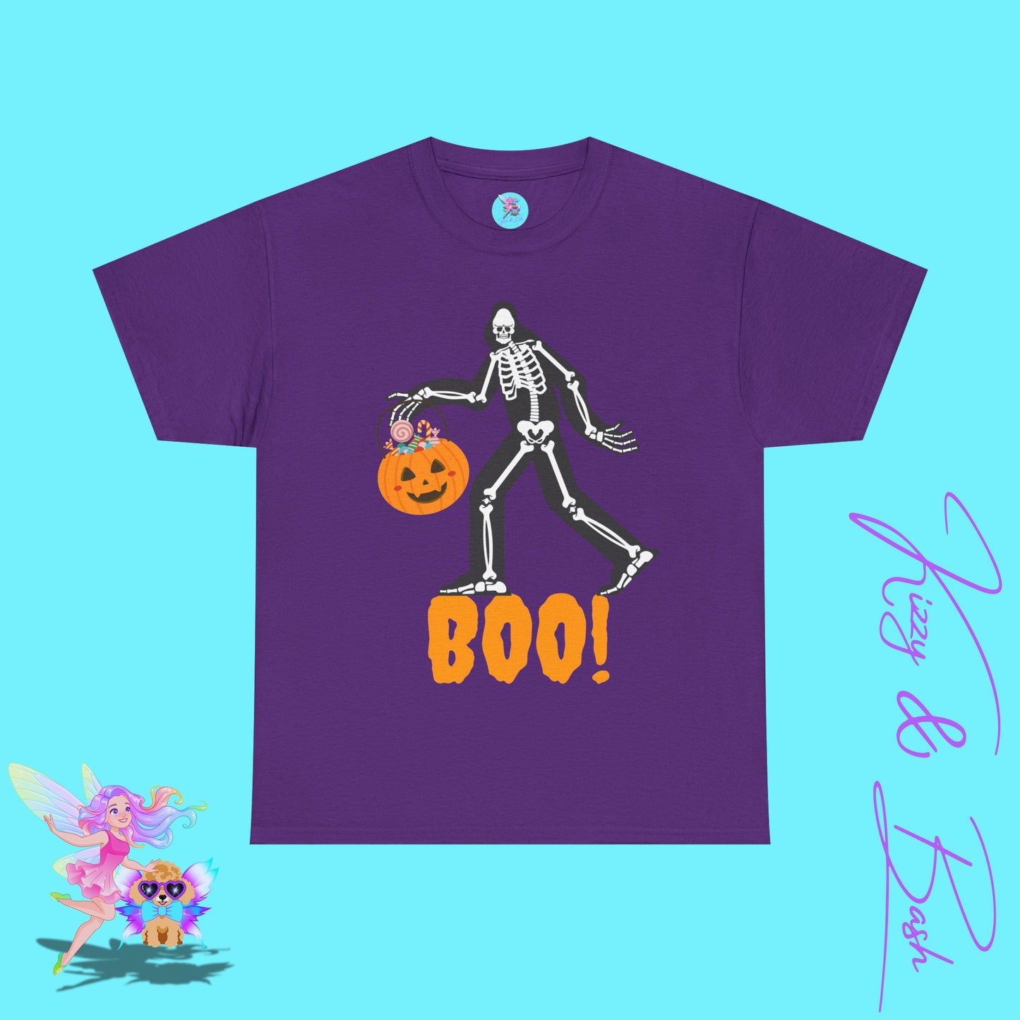 Halloween Bigfoot Trick-or-Treat Shirt for Adults Funny Cryptid T-Shirt Halloween Sasquatch Gift Idea Cryptidcore Tee for Him or Her Paranormal Enthusiast T-Shirt Bigfoot Skeleton Shirt Unique Cryptid Shirt Unisex Heavy Cotton Tee