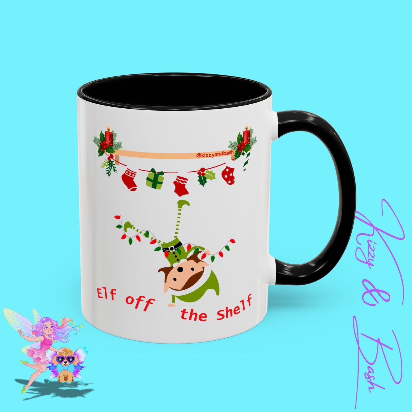 Unique Christmas Mug for Elf Lovers One of a Kind Christmas Coffee Mug Hilarious Christmas Coffee Mug Unique Christmas Gift for Friends and Family Cute Christmas Gift for Teachers Elf off the Shelf Accent Coffee Mug - 11, 15oz