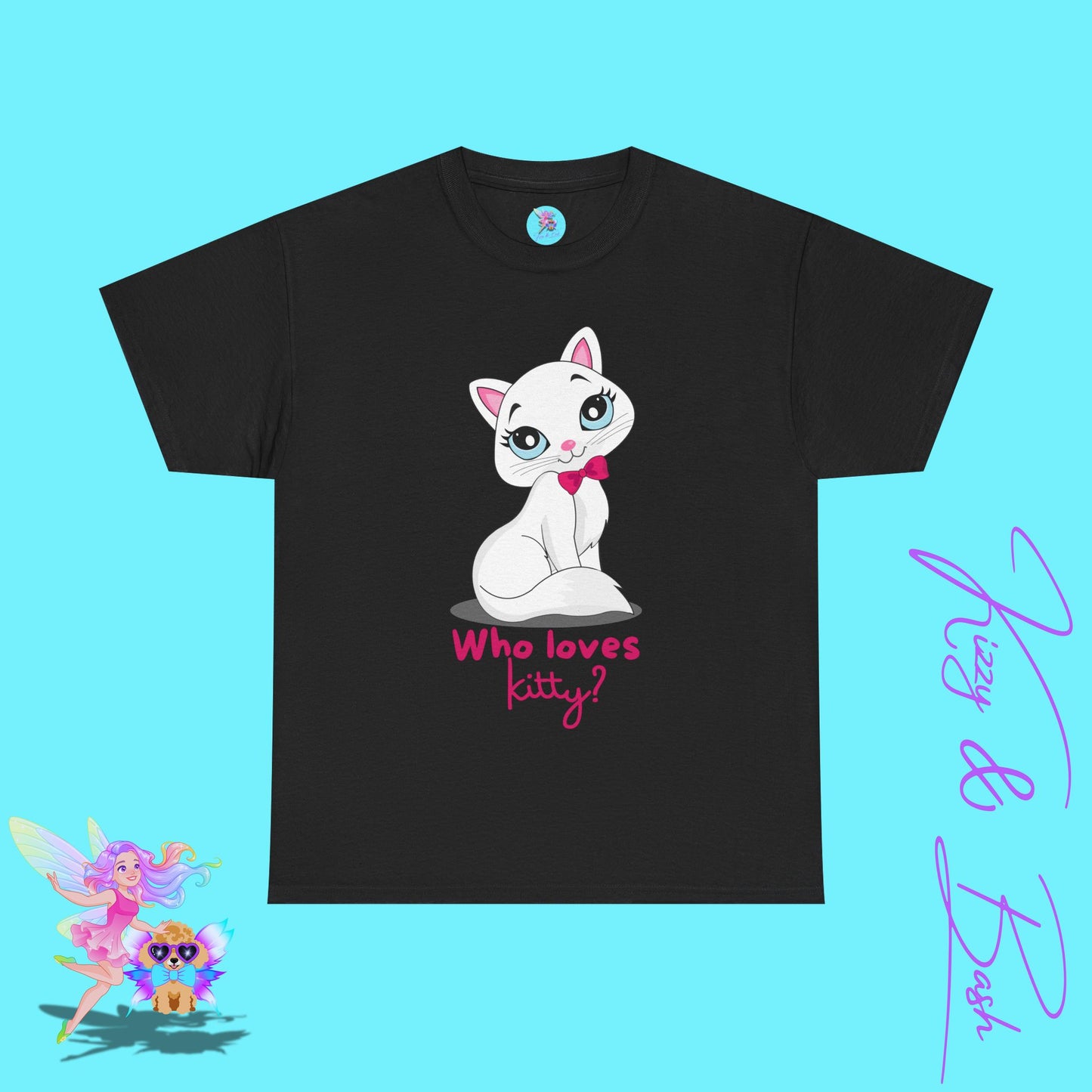 Who Loves Kitty T-Shirt for Her Fun and Flirty Feline Tee Cute Gift for Cat Lovers Unique Cat Mom Gift Funny Animal Shirt Perfect Crazy Cat Lady Shirt Unisex Heavy Cotton Tee