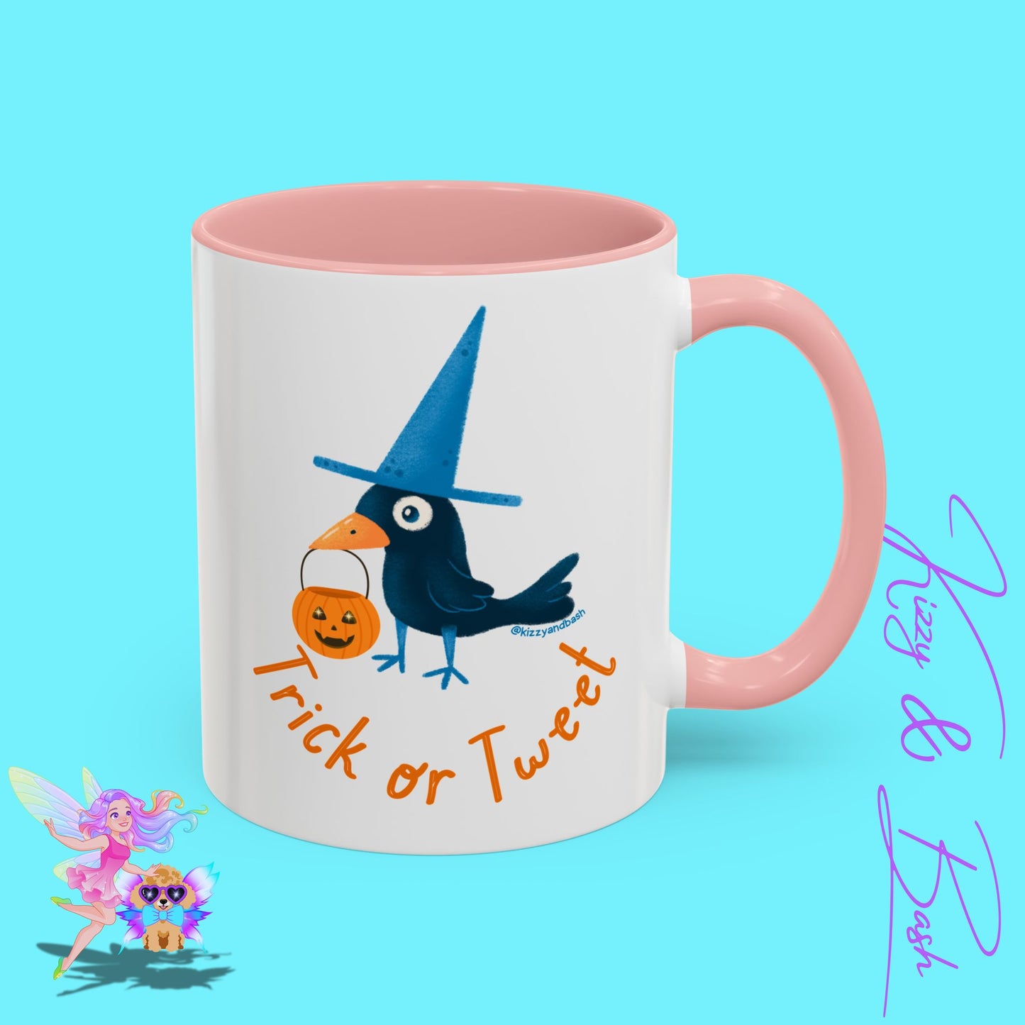 Funny Halloween Mug Punny Halloween Coffee Mug Black Bird Trick-or-Tweet Pun Perfect Gift for Bird Lovers Cute Halloween Gift for Teachers Ultimate Raven Lovers Mug Trick-or-Treat Accent Coffee Mug - 11, 15oz