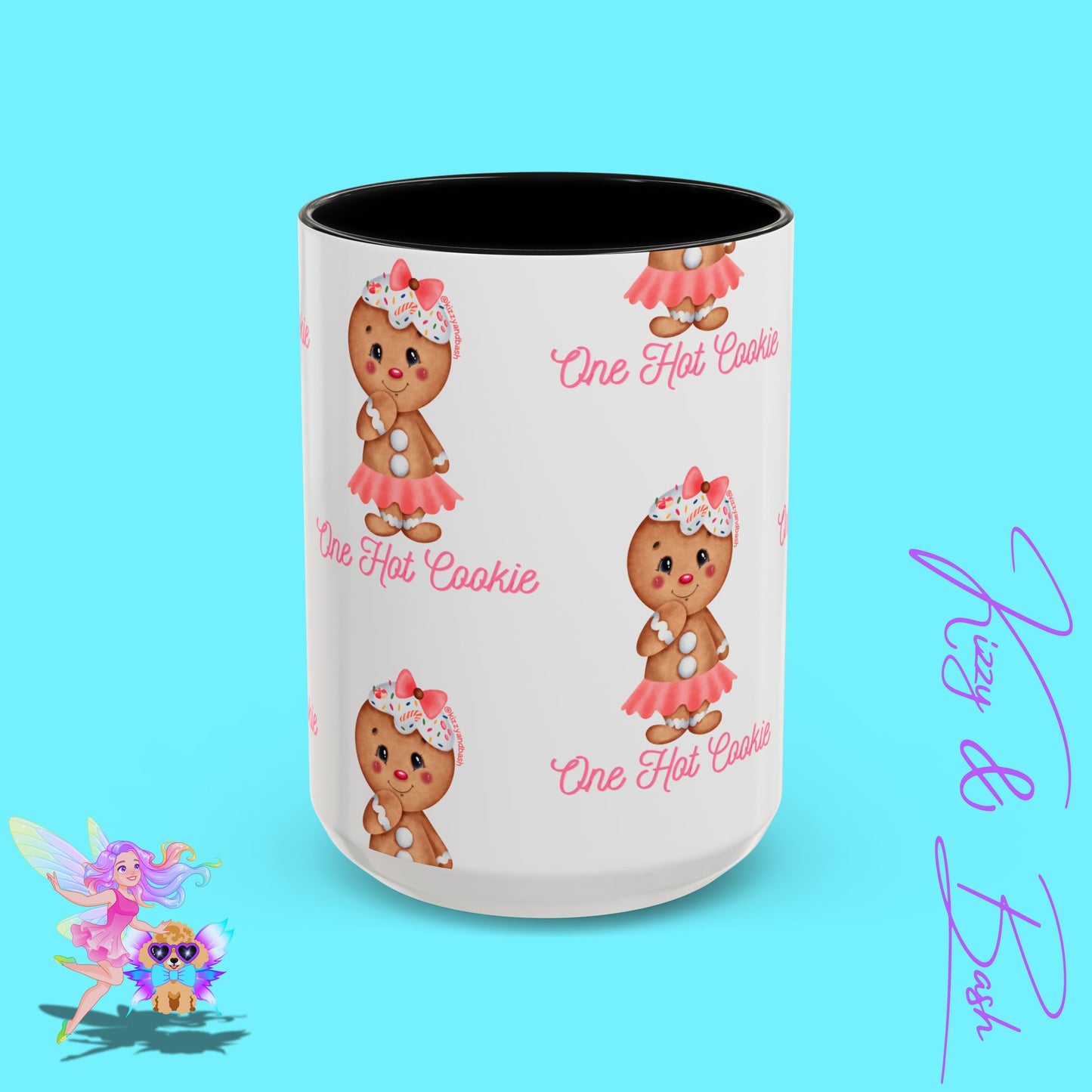 Ultimate Gingerbread Mug Cute Gingerbread Coffee Mug for Her One Hot Cookie Christmas Cookie Mug Gift for Gingerbread Lovers Unique Gift for Bakers Accent Coffee Mug - 11, 15oz