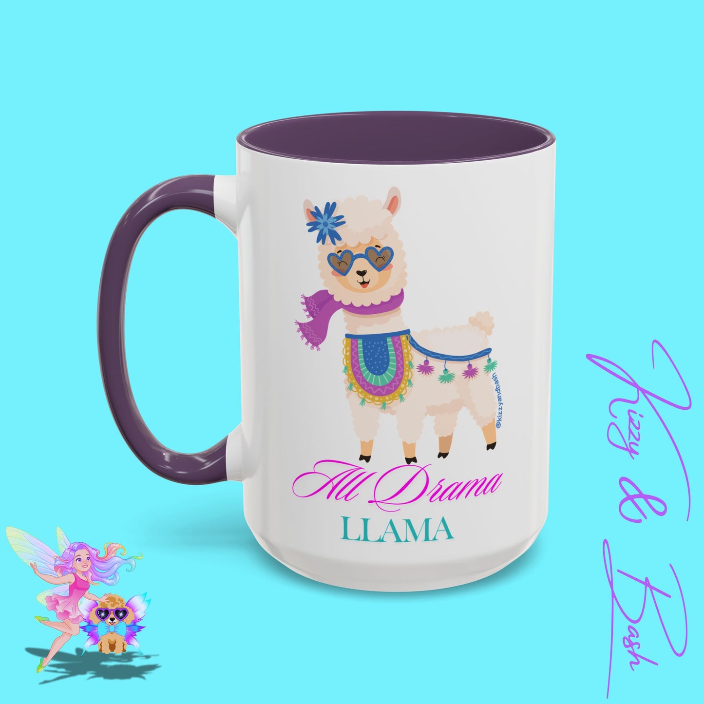 All Drama Llama Mug Perfect Mug for Drama Teachers Drama Queen Gift Idea Unique Animal Mug Colorful Mug for Her - 11, 15oz