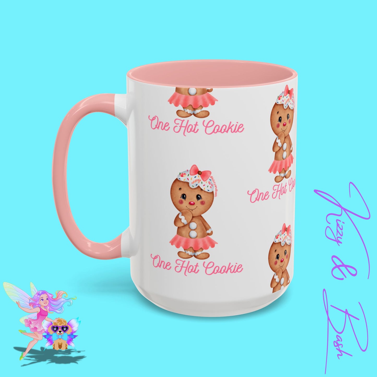 Ultimate Gingerbread Mug Cute Gingerbread Coffee Mug for Her One Hot Cookie Christmas Cookie Mug Gift for Gingerbread Lovers Unique Gift for Bakers Accent Coffee Mug - 11, 15oz