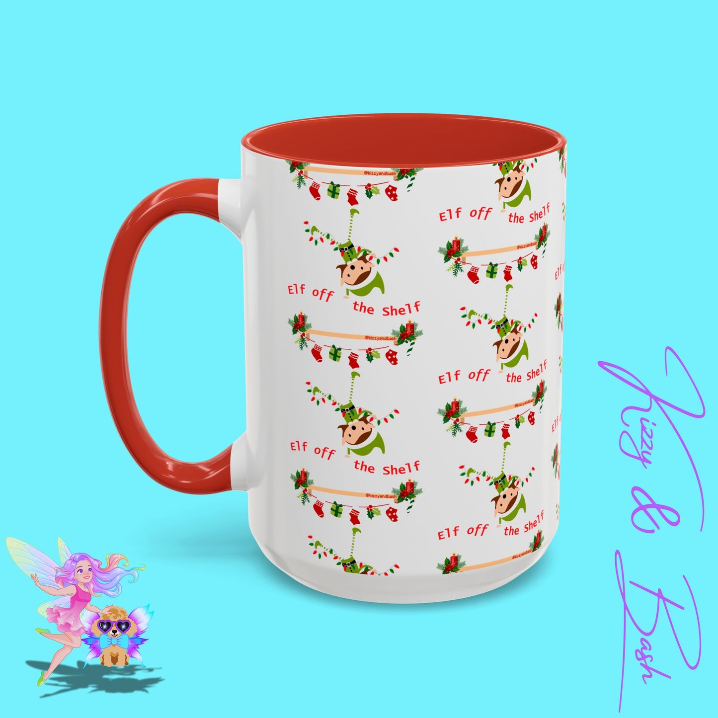 Unique Christmas Mug for Elf Lovers One of a Kind Christmas Coffee Mug Hilarious Christmas Coffee Mug Unique Christmas Gift for Friends and Family Cute Christmas Gift for Teachers Elf off the Shelf Accent Coffee Mug - 11, 15oz