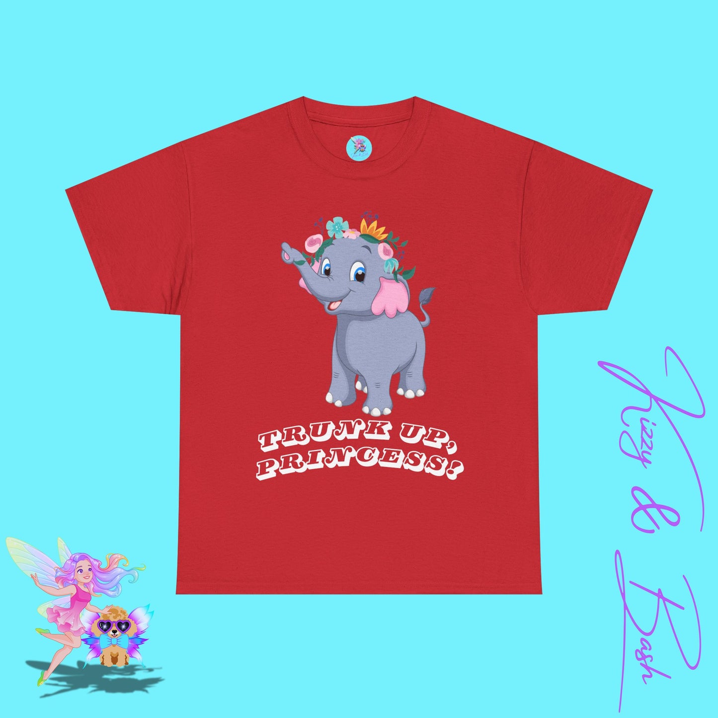 Elephant Princess T-Shirt for Adults Fun Gift for Princess Lovers Unique Elephant T-Shirt Motivational Shirt for Her Gift for Elephant Lovers Empowering Elephant Shirt Unisex Heavy Cotton Tee