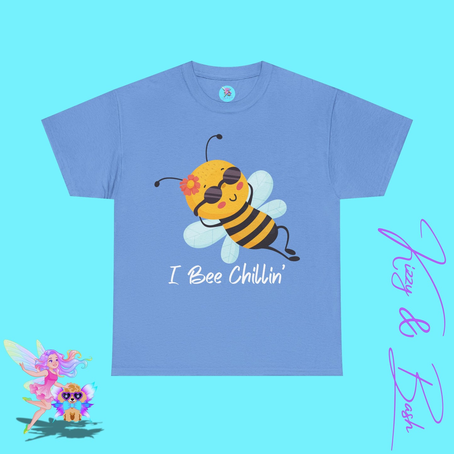 Honey Bee T-Shirt for Adults I Bee Chillin' Tee Perfect Vacation Tee for Friends and Family Cute Animal Shirt for Him or Her Lazy Bee Shirt Gift for Bee Keepers Unisex Heavy Cotton Tee