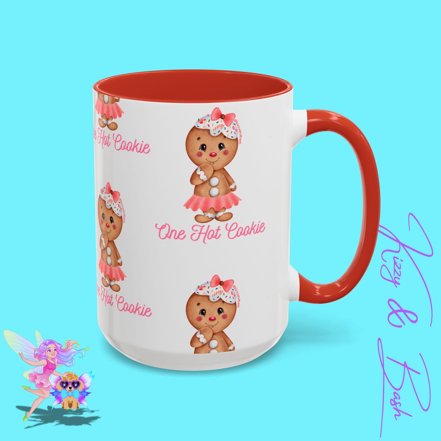 Ultimate Gingerbread Mug Cute Gingerbread Coffee Mug for Her One Hot Cookie Christmas Cookie Mug Gift for Gingerbread Lovers Unique Gift for Bakers Accent Coffee Mug - 11, 15oz