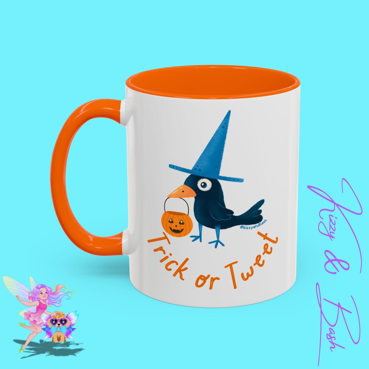 Funny Halloween Mug Punny Halloween Coffee Mug Black Bird Trick-or-Tweet Pun Perfect Gift for Bird Lovers Cute Halloween Gift for Teachers Ultimate Raven Lovers Mug Trick-or-Treat Accent Coffee Mug - 11, 15oz