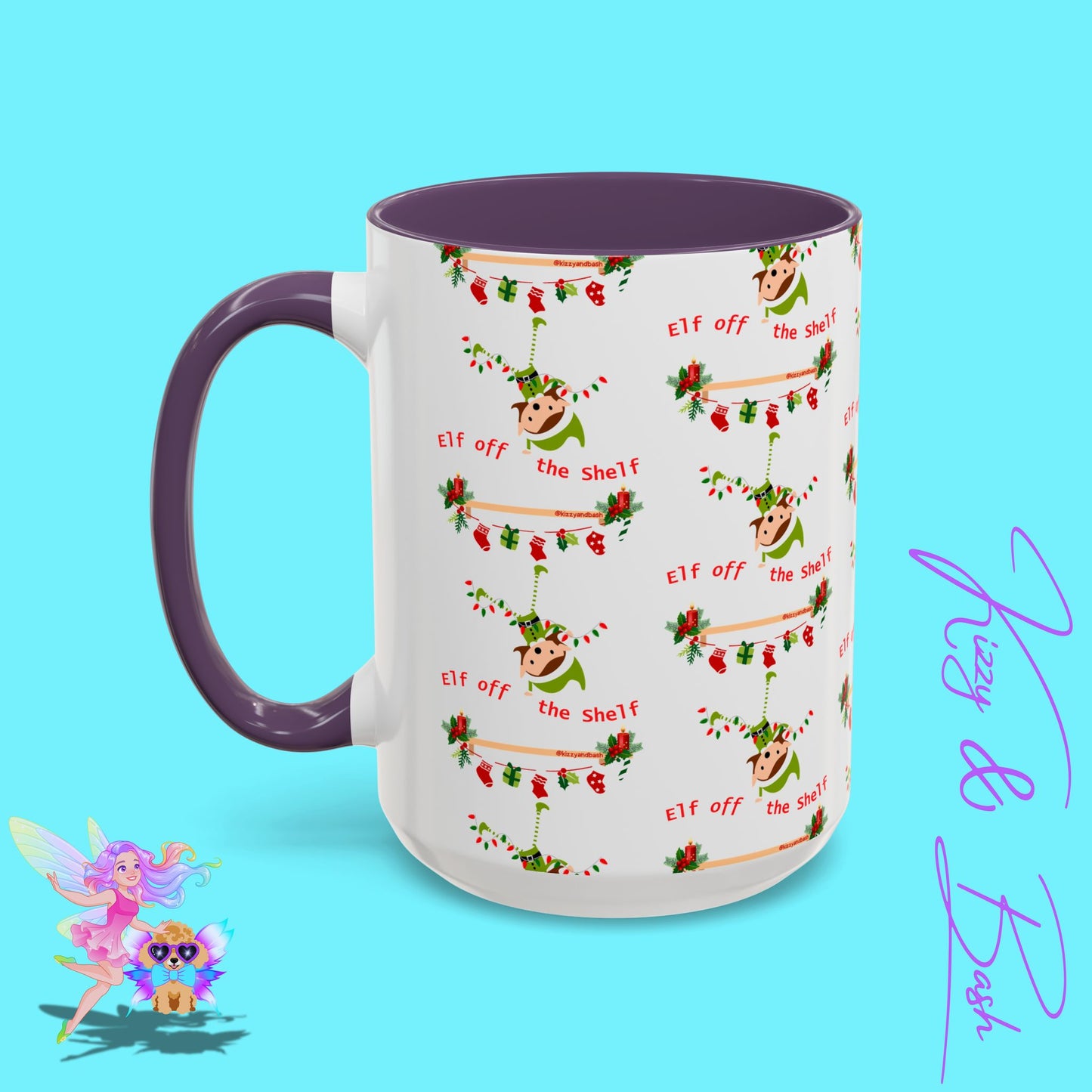 Unique Christmas Mug for Elf Lovers One of a Kind Christmas Coffee Mug Hilarious Christmas Coffee Mug Unique Christmas Gift for Friends and Family Cute Christmas Gift for Teachers Elf off the Shelf Accent Coffee Mug - 11, 15oz