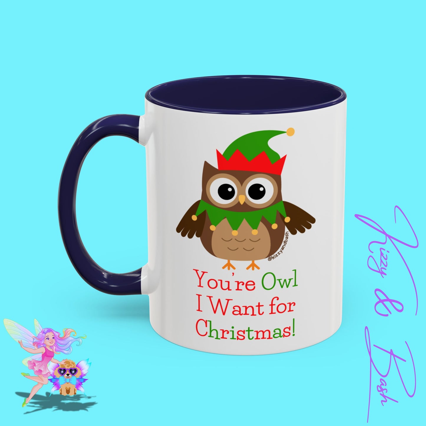 Perfect Christmas Mug for Owl Lovers Coffee Mug Unique Gift for Owl Fans Fun Christmas Mug Cute Christmas Mug for Bird Lovers You're Owl I Want for Christmas You're All I Want for Christmas Accent Coffee Mug - 11, 15oz