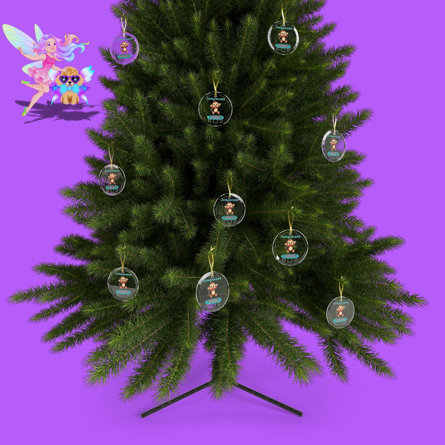 Jumpanzee Ornament Jumping Monkey Christmas Ornament Monkey Lover Gift Trampoline Lover Gift Cute Animal-Themed Gift Perfect Pun Lover Christmas Gift
