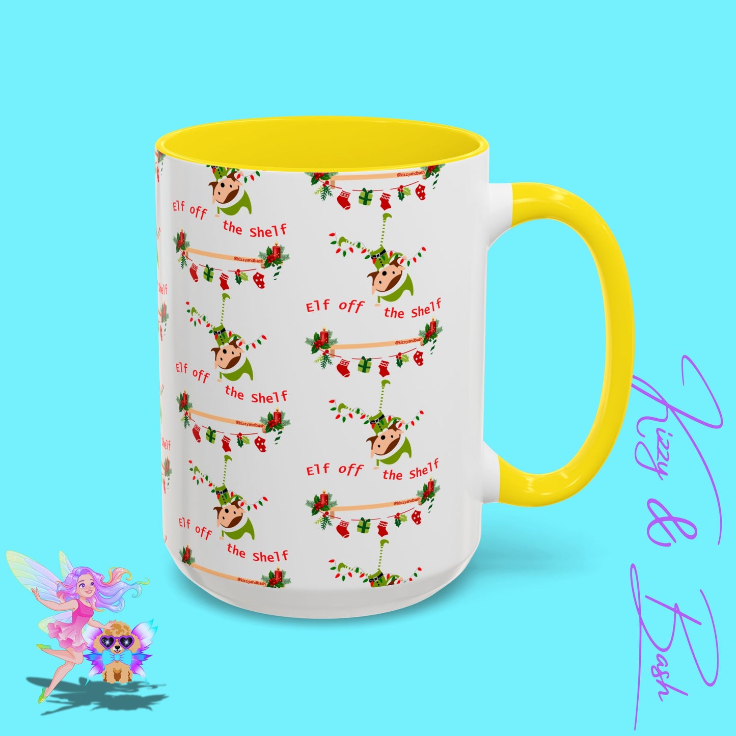 Unique Christmas Mug for Elf Lovers One of a Kind Christmas Coffee Mug Hilarious Christmas Coffee Mug Unique Christmas Gift for Friends and Family Cute Christmas Gift for Teachers Elf off the Shelf Accent Coffee Mug - 11, 15oz
