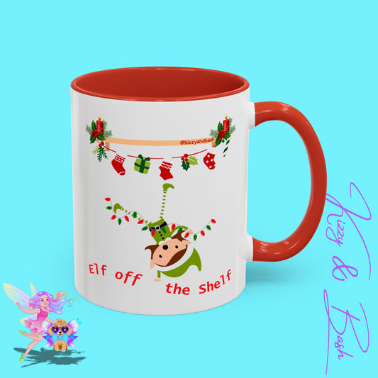 Unique Christmas Mug for Elf Lovers One of a Kind Christmas Coffee Mug Hilarious Christmas Coffee Mug Unique Christmas Gift for Friends and Family Cute Christmas Gift for Teachers Elf off the Shelf Accent Coffee Mug - 11, 15oz