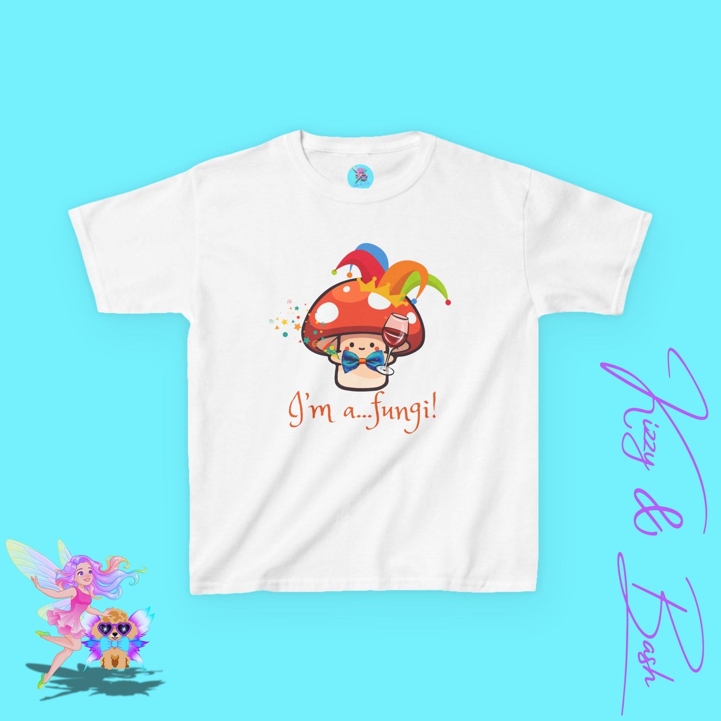 Funny Mushroom Shirt for Kids Naturecore Tee Gift for Mushroom Lovers Unique Gift for Him or Her Cute Mushroom Pun Shirt for Kids Heavy Cotton™ Tee
