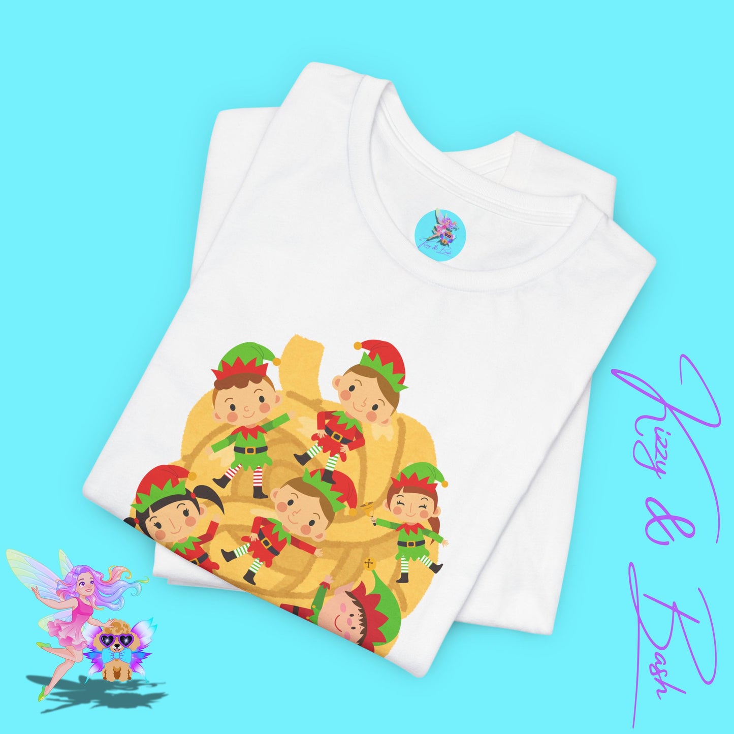 Fettuccini Elfredo Foodie Lover Shirt Pasta and Elves Funny Holiday T-Shirt Food Pun Christmas Shirt Food Lover Tee Hilarious Christmas Gift Teacher Christmas Gift Adult Unisex Jersey Short Sleeve Tee