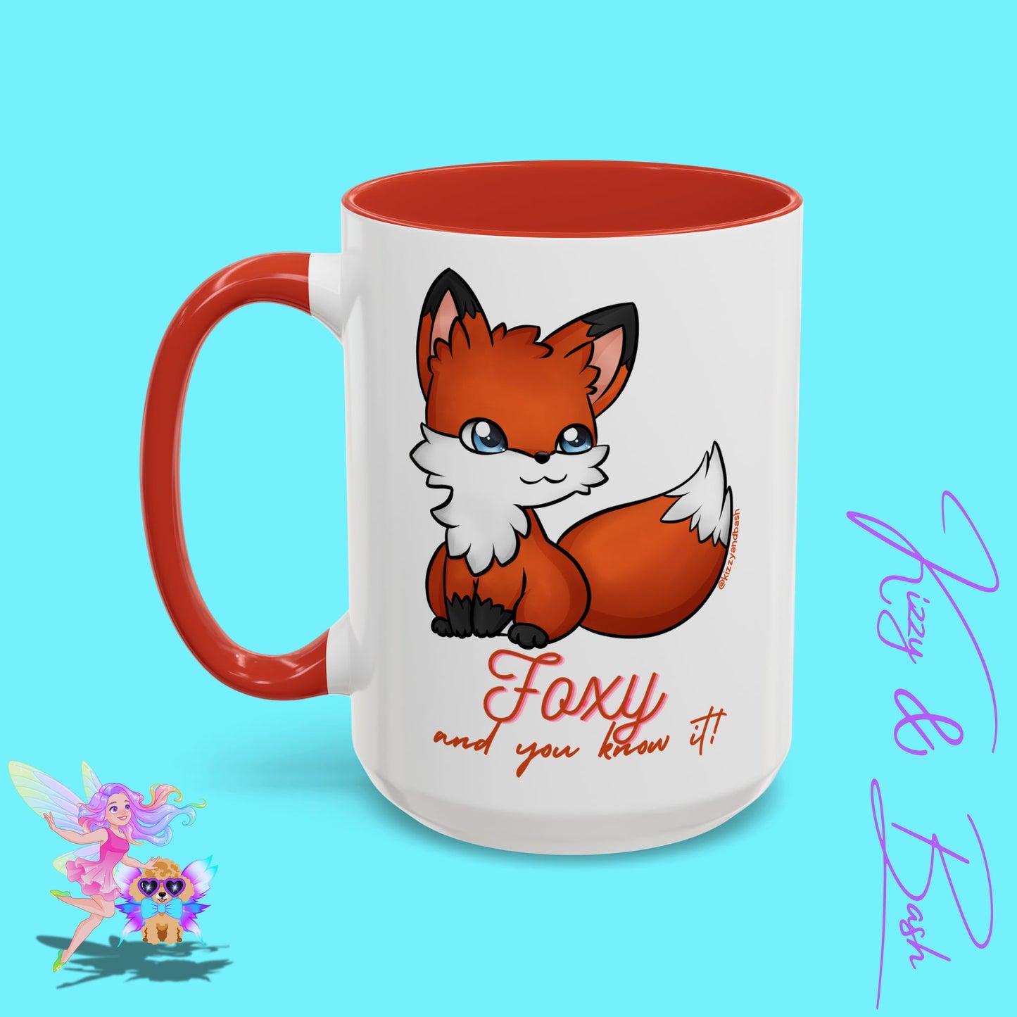 Red Fox Mug for Her Funny Woodland Animal Gift Idea Cute Fox Coffee Mug Perfect Gift for Fox Lovers Foxy and You Know It Accent Coffee Mug - 11, 15oz
