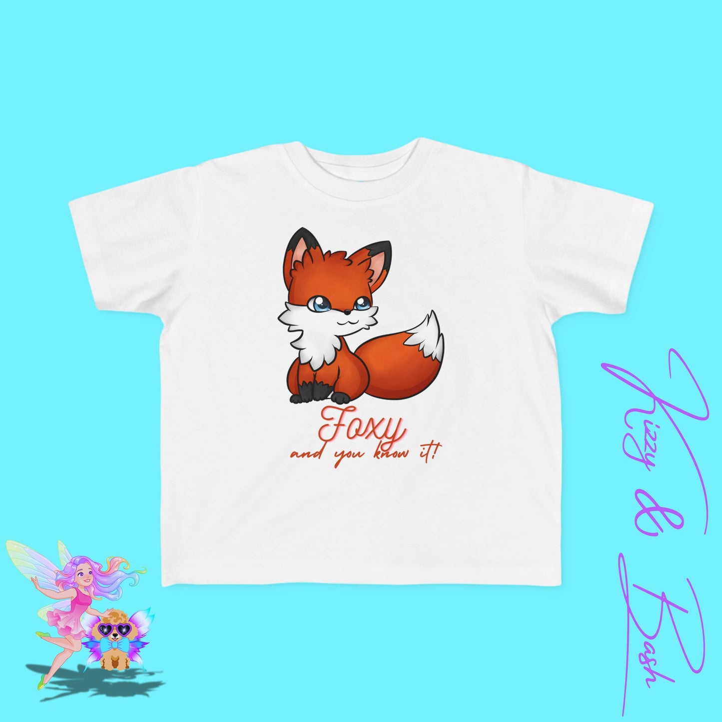 Foxy and You Know It T-Shirt for Toddlers Funny Animal Pun T-Shirt Cute and Confident Animal Shirt Empowering Forestcore Gift Idea Red Fox Woodland Shirt for Toddler's Fine Jersey Tee