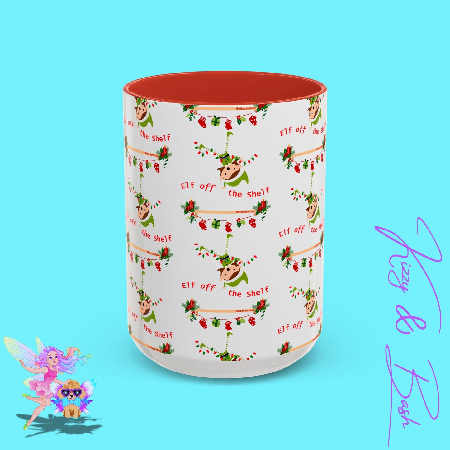 Unique Christmas Mug for Elf Lovers One of a Kind Christmas Coffee Mug Hilarious Christmas Coffee Mug Unique Christmas Gift for Friends and Family Cute Christmas Gift for Teachers Elf off the Shelf Accent Coffee Mug - 11, 15oz