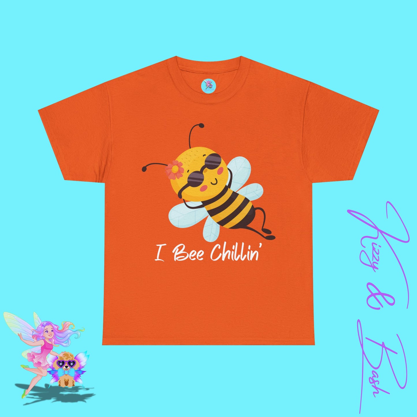 Honey Bee T-Shirt for Adults I Bee Chillin' Tee Perfect Vacation Tee for Friends and Family Cute Animal Shirt for Him or Her Lazy Bee Shirt Gift for Bee Keepers Unisex Heavy Cotton Tee