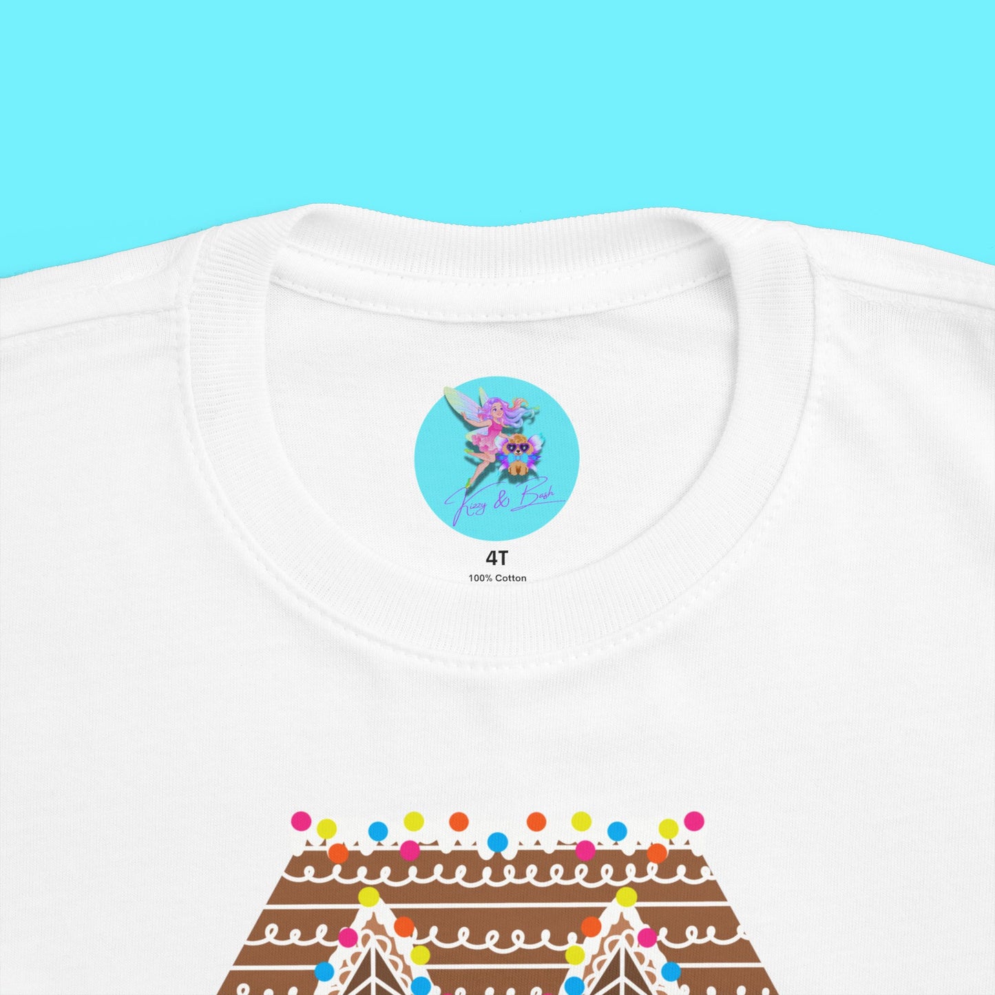Gingerbread Family T-Shirt for Toddlers Funny Christmas Shirt for Him or Her Found Family Gift Idea Gingerbread Lovers T-Shirt Unique Gingerbread Shirt for Toddler's Fine Jersey Tee