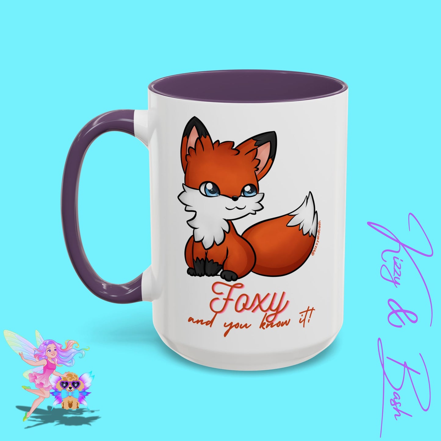 Red Fox Mug for Her Funny Woodland Animal Gift Idea Cute Fox Coffee Mug Perfect Gift for Fox Lovers Foxy and You Know It Accent Coffee Mug - 11, 15oz