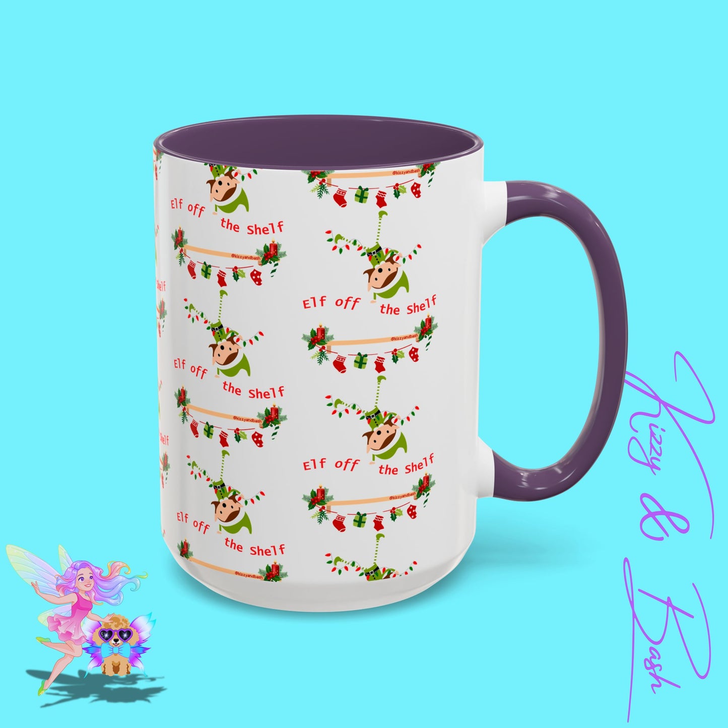 Unique Christmas Mug for Elf Lovers One of a Kind Christmas Coffee Mug Hilarious Christmas Coffee Mug Unique Christmas Gift for Friends and Family Cute Christmas Gift for Teachers Elf off the Shelf Accent Coffee Mug - 11, 15oz