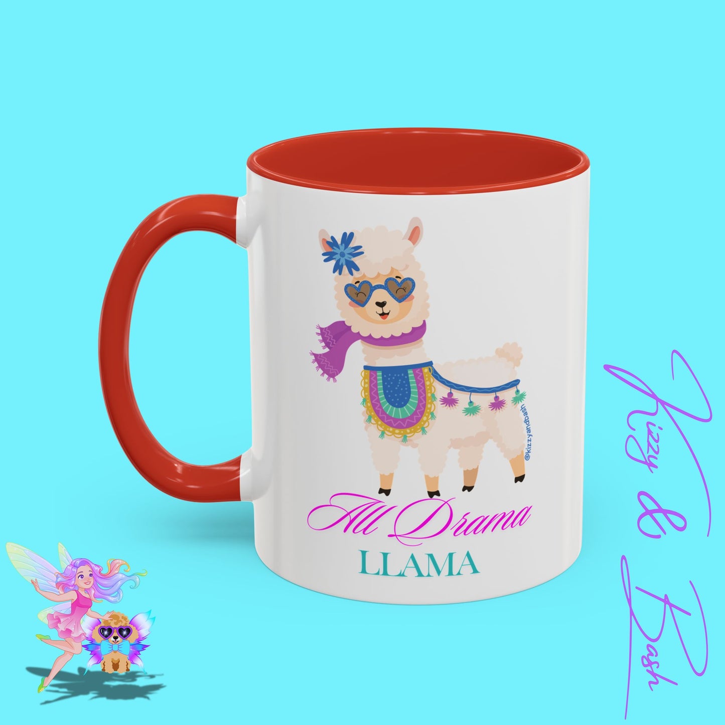 All Drama Llama Mug Perfect Mug for Drama Teachers Drama Queen Gift Idea Unique Animal Mug Colorful Mug for Her - 11, 15oz
