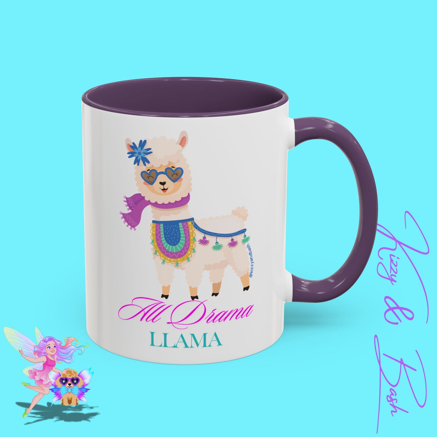 All Drama Llama Mug Perfect Mug for Drama Teachers Drama Queen Gift Idea Unique Animal Mug Colorful Mug for Her - 11, 15oz