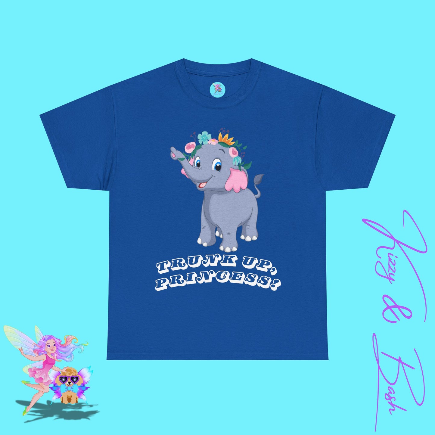 Elephant Princess T-Shirt for Adults Fun Gift for Princess Lovers Unique Elephant T-Shirt Motivational Shirt for Her Gift for Elephant Lovers Empowering Elephant Shirt Unisex Heavy Cotton Tee