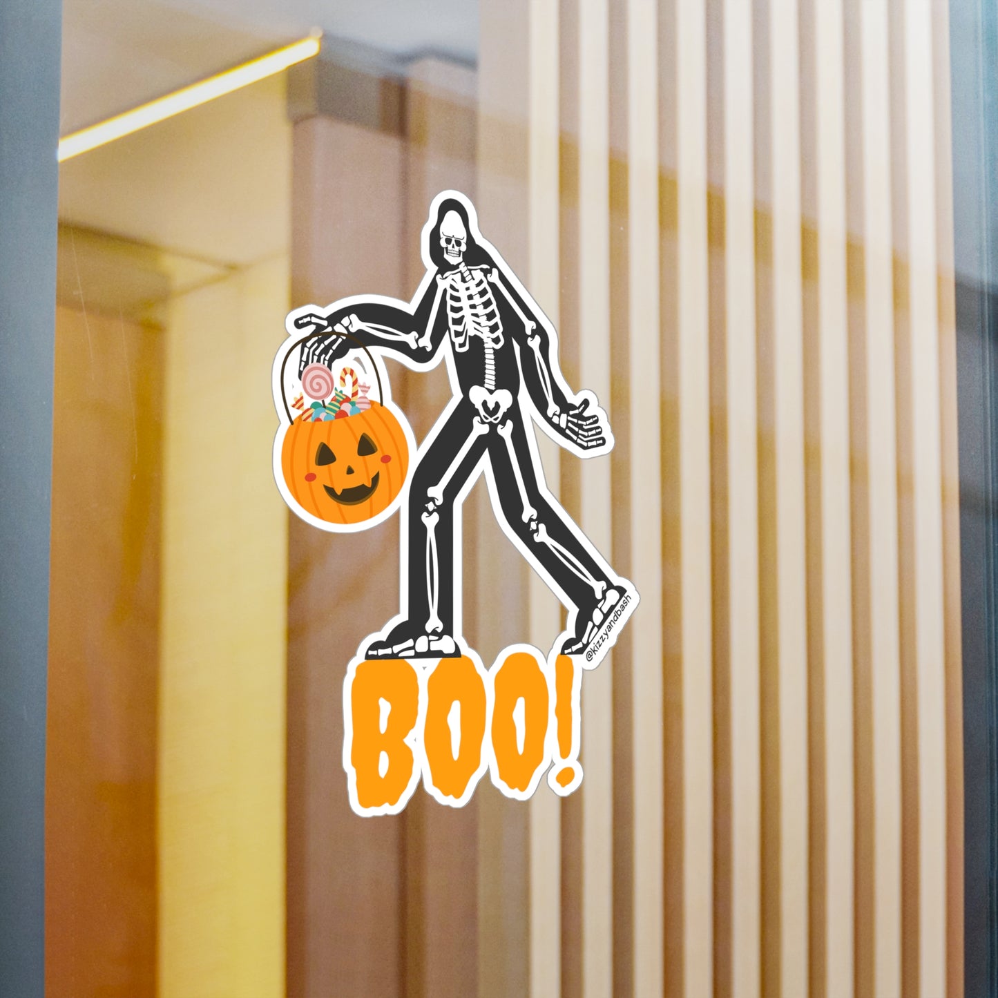Waterproof Bigfoot Decal Sticker Bigfoot Skeleton Decal Funny Halloween Decal Trick-or-Treating Bigfoot Decal Fun Gift for Bigfoot Believers Unique Gift for Halloween Lovers Paranormal Halloween Kiss-Cut Vinyl Decals