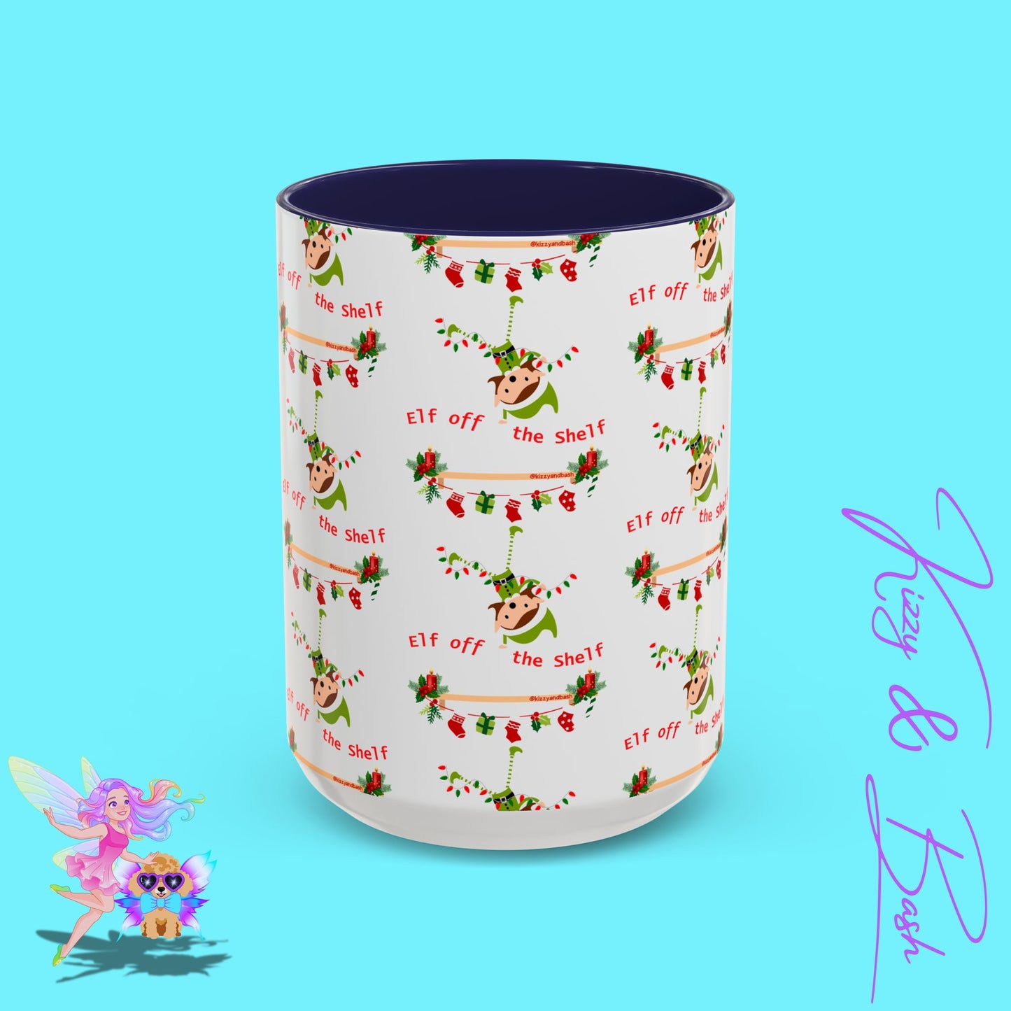 Unique Christmas Mug for Elf Lovers One of a Kind Christmas Coffee Mug Hilarious Christmas Coffee Mug Unique Christmas Gift for Friends and Family Cute Christmas Gift for Teachers Elf off the Shelf Accent Coffee Mug - 11, 15oz