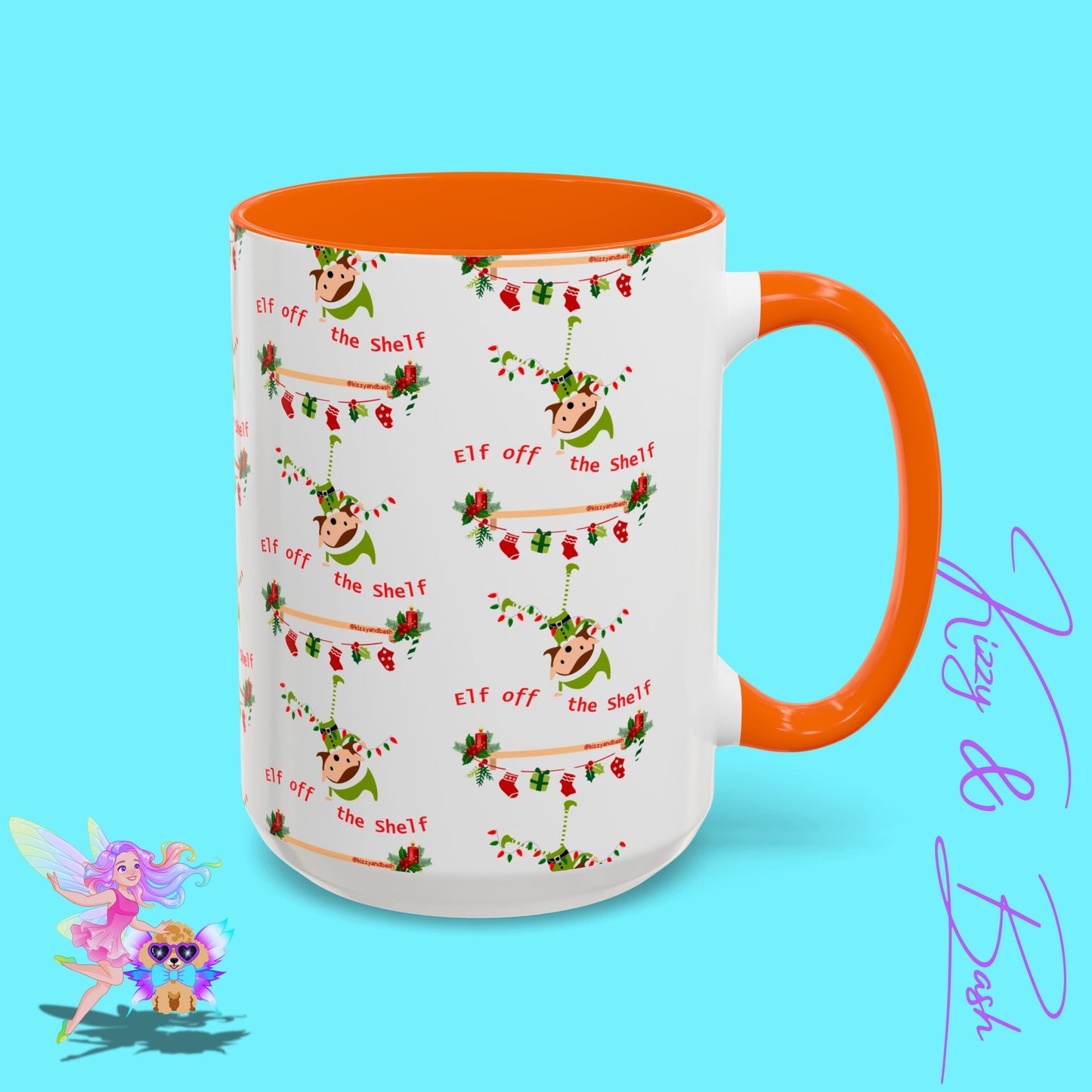 Unique Christmas Mug for Elf Lovers One of a Kind Christmas Coffee Mug Hilarious Christmas Coffee Mug Unique Christmas Gift for Friends and Family Cute Christmas Gift for Teachers Elf off the Shelf Accent Coffee Mug - 11, 15oz