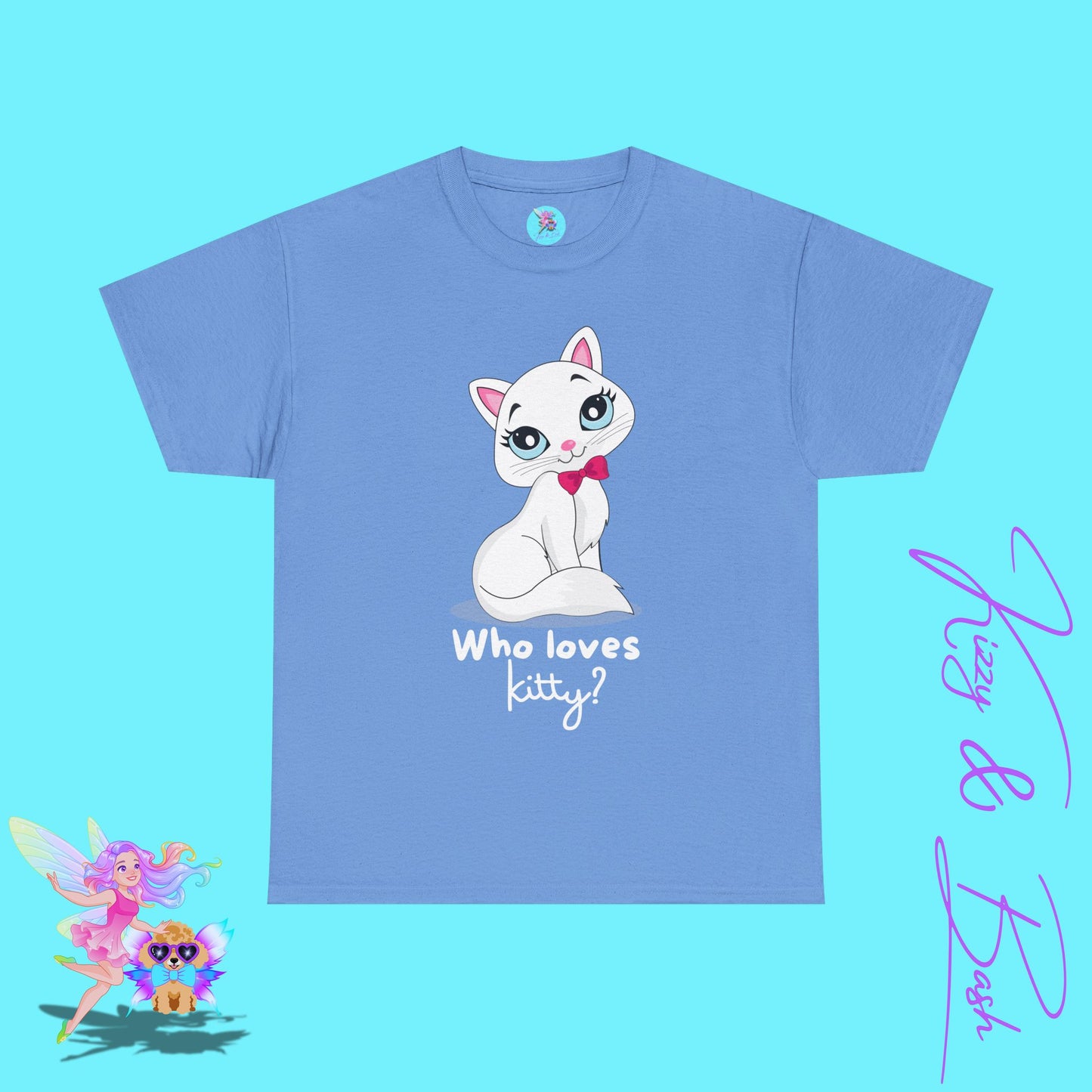 Who Loves Kitty T-Shirt for Her Fun and Flirty Feline Tee Cute Gift for Cat Lovers Unique Cat Mom Gift Funny Animal Shirt Perfect Crazy Cat Lady Shirt Unisex Heavy Cotton Tee
