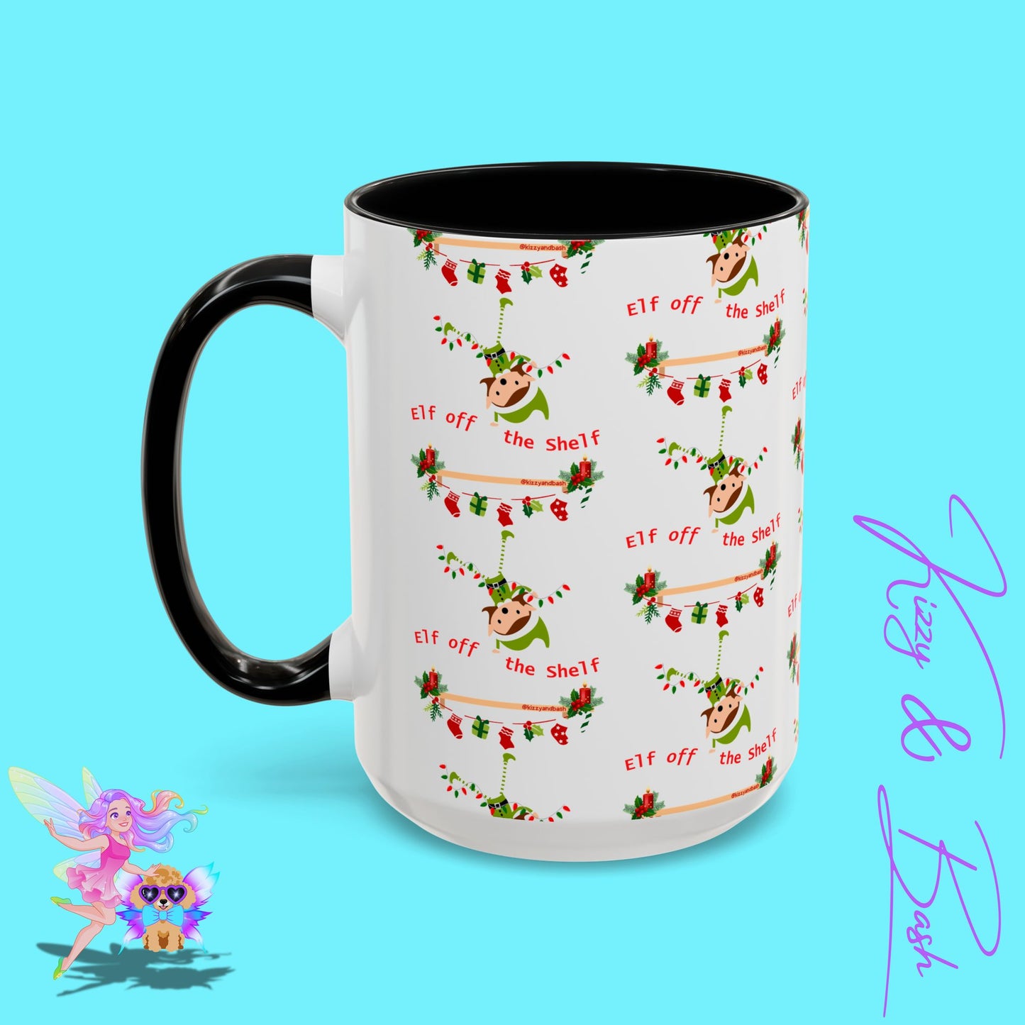 Unique Christmas Mug for Elf Lovers One of a Kind Christmas Coffee Mug Hilarious Christmas Coffee Mug Unique Christmas Gift for Friends and Family Cute Christmas Gift for Teachers Elf off the Shelf Accent Coffee Mug - 11, 15oz