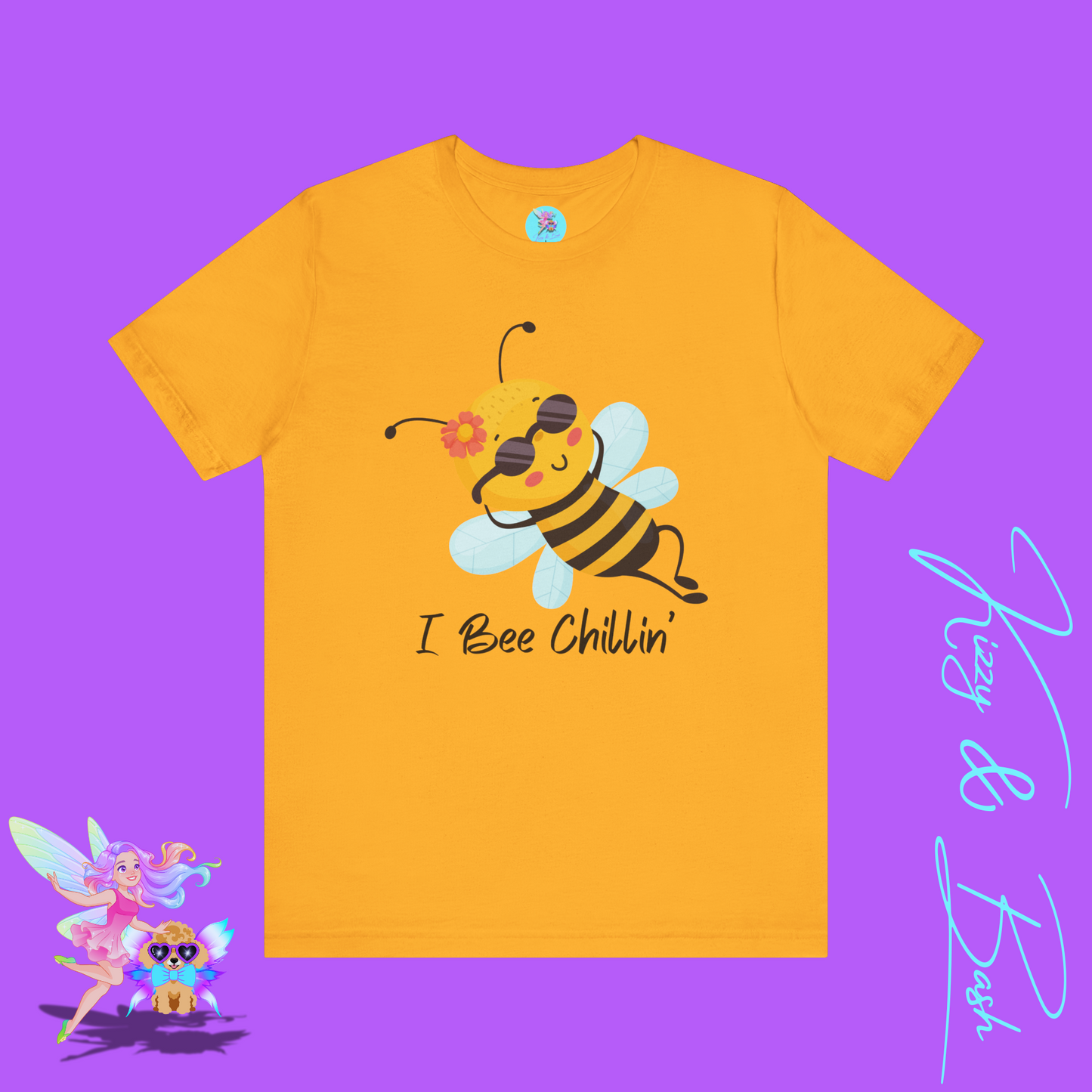 I Bee Chillin’ Shirt Cute Bee T-Shirt Funny Bee Pun Graphic Tee Funny Spring Summer Vibes Tee Bee Pun Summer Tee Gift for Bee Lovers Adult Unisex Jersey Short Sleeve Tee