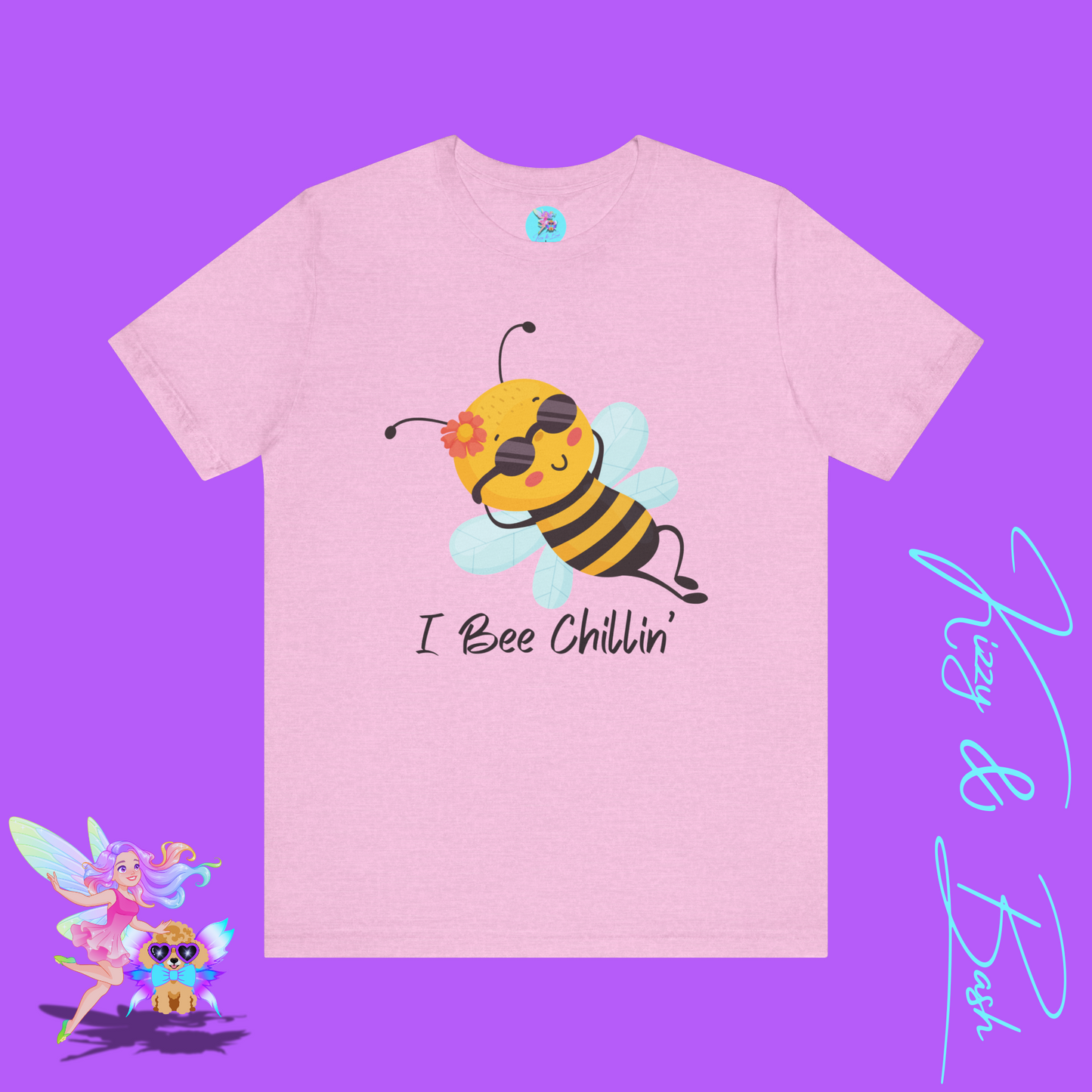 I Bee Chillin’ Shirt Cute Bee T-Shirt Funny Bee Pun Graphic Tee Funny Spring Summer Vibes Tee Bee Pun Summer Tee Gift for Bee Lovers Adult Unisex Jersey Short Sleeve Tee