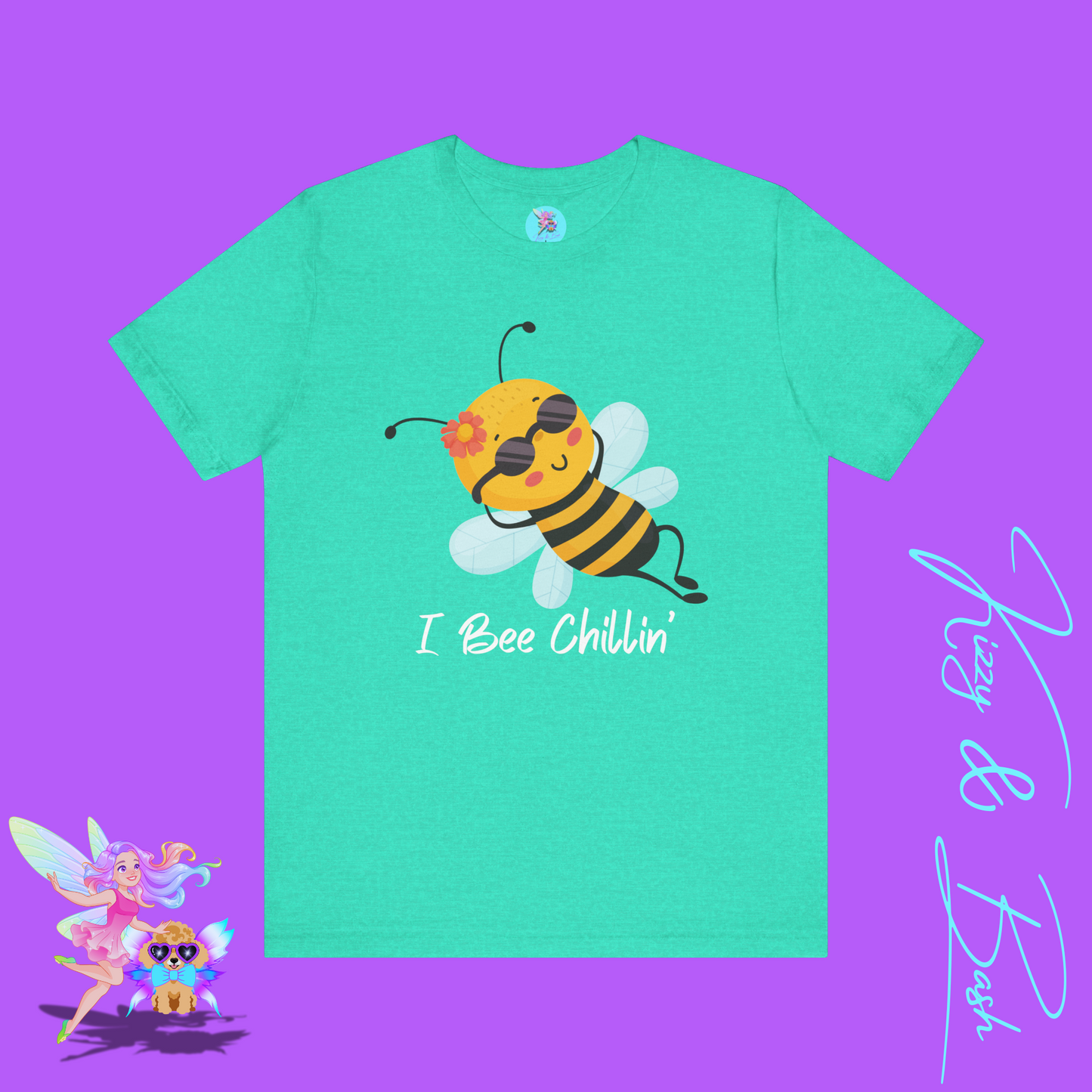 I Bee Chillin’ Shirt Cute Bee T-Shirt Funny Bee Pun Graphic Tee Funny Spring Summer Vibes Tee Bee Pun Summer Tee Gift for Bee Lovers Adult Unisex Jersey Short Sleeve Tee