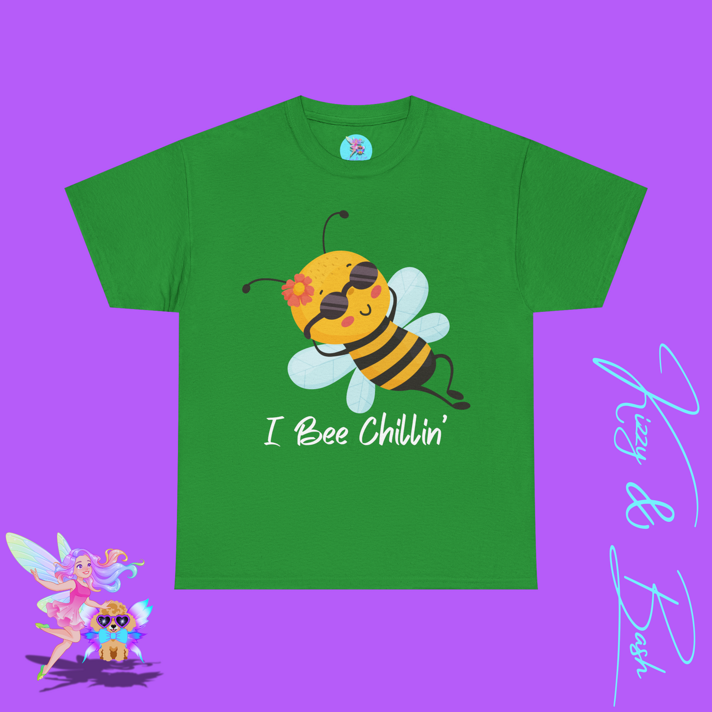 Honey Bee T-Shirt for Adults I Bee Chillin' Tee Perfect Vacation Tee for Friends and Family Cute Animal Shirt for Him or Her Lazy Bee Shirt Gift for Bee Keepers Unisex Heavy Cotton Tee