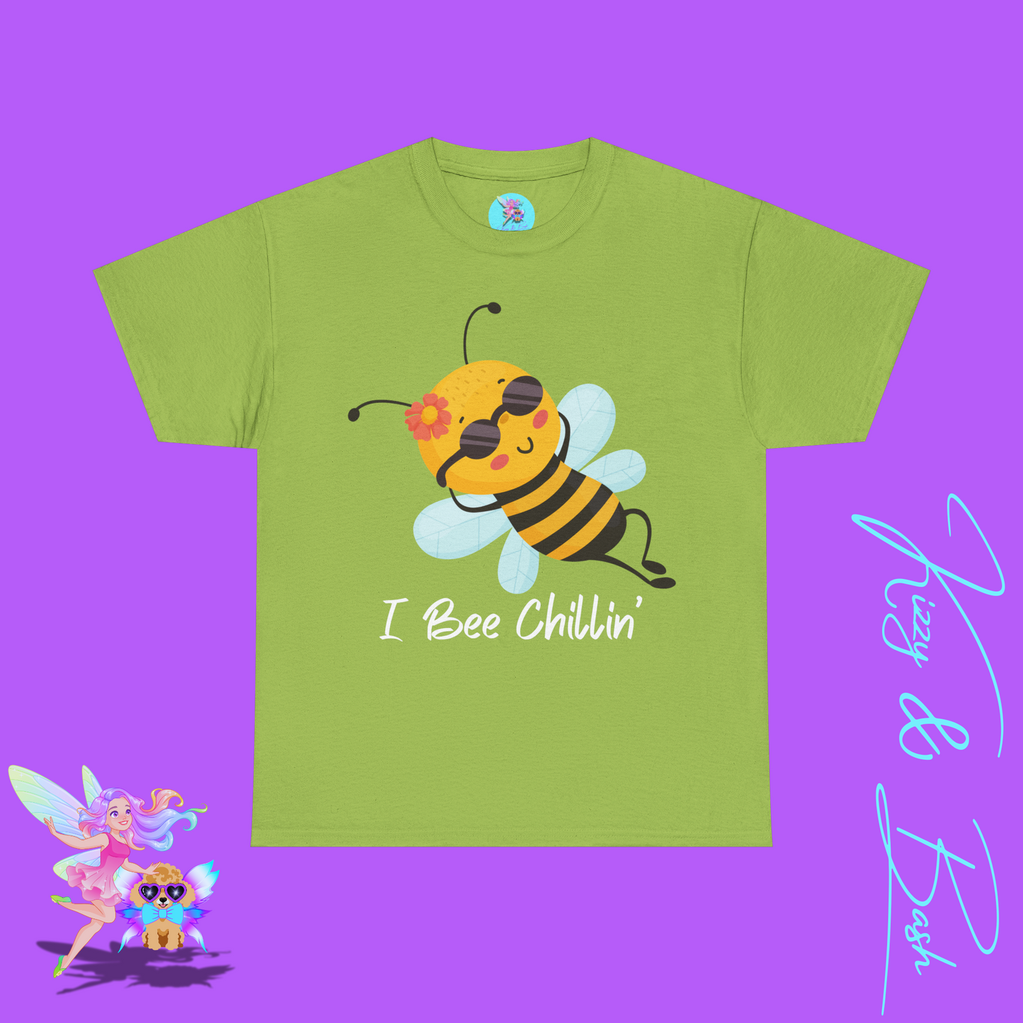 Honey Bee T-Shirt for Adults I Bee Chillin' Tee Perfect Vacation Tee for Friends and Family Cute Animal Shirt for Him or Her Lazy Bee Shirt Gift for Bee Keepers Unisex Heavy Cotton Tee